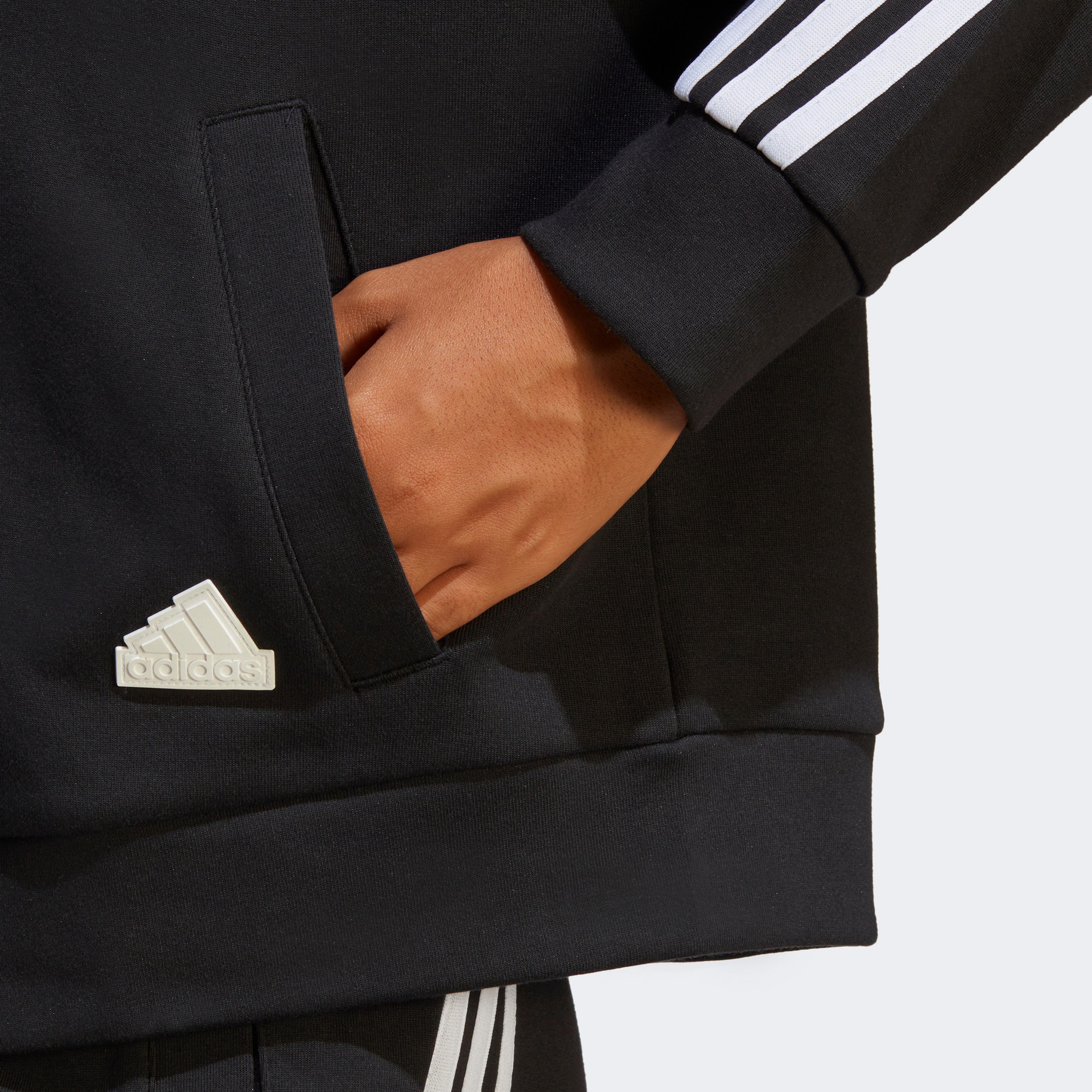 adidas Future Icon 3 Stripes Kadın Siyah Ceket