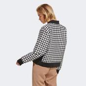adidas Houndstooth Kadın Siyah/Beyaz Mont