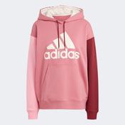adidas Essentials Big Logo Oversized French Terry Hoodie Kadın Pembe Sweatshirt