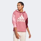 adidas Essentials Big Logo Oversized French Terry Hoodie Kadın Pembe Sweatshirt
