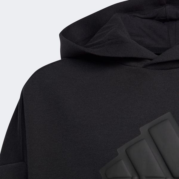 adidas Future Icons Logo Çocuk Siyah Hoodie_4