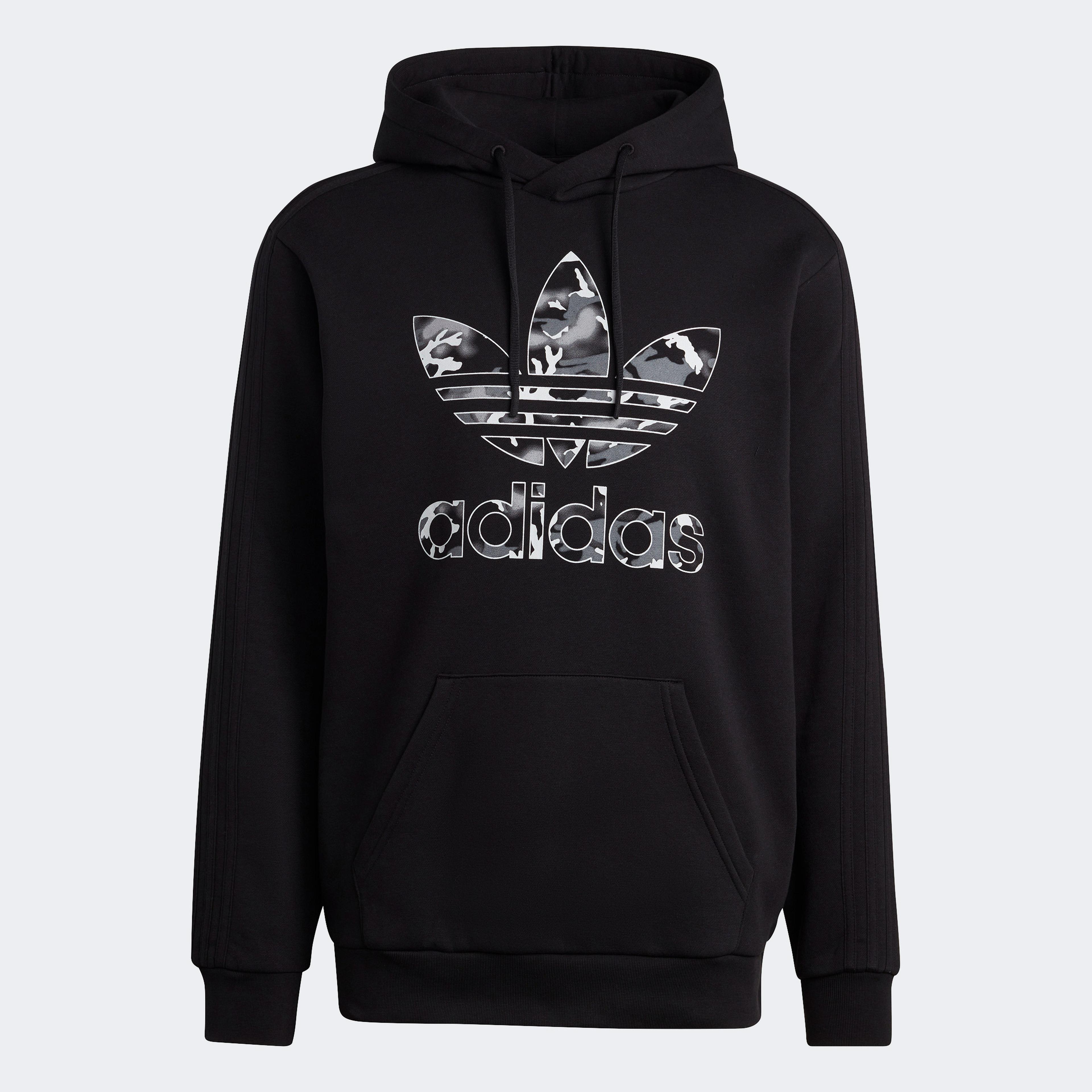 adidas Graphics Camo Infill Erkek Siyah Hoodie