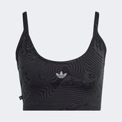 adidas Marble Print Sports Long-Sleeve Kadın Siyah Bra