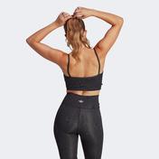 adidas Marble Print Sports Long-Sleeve Kadın Siyah Bra