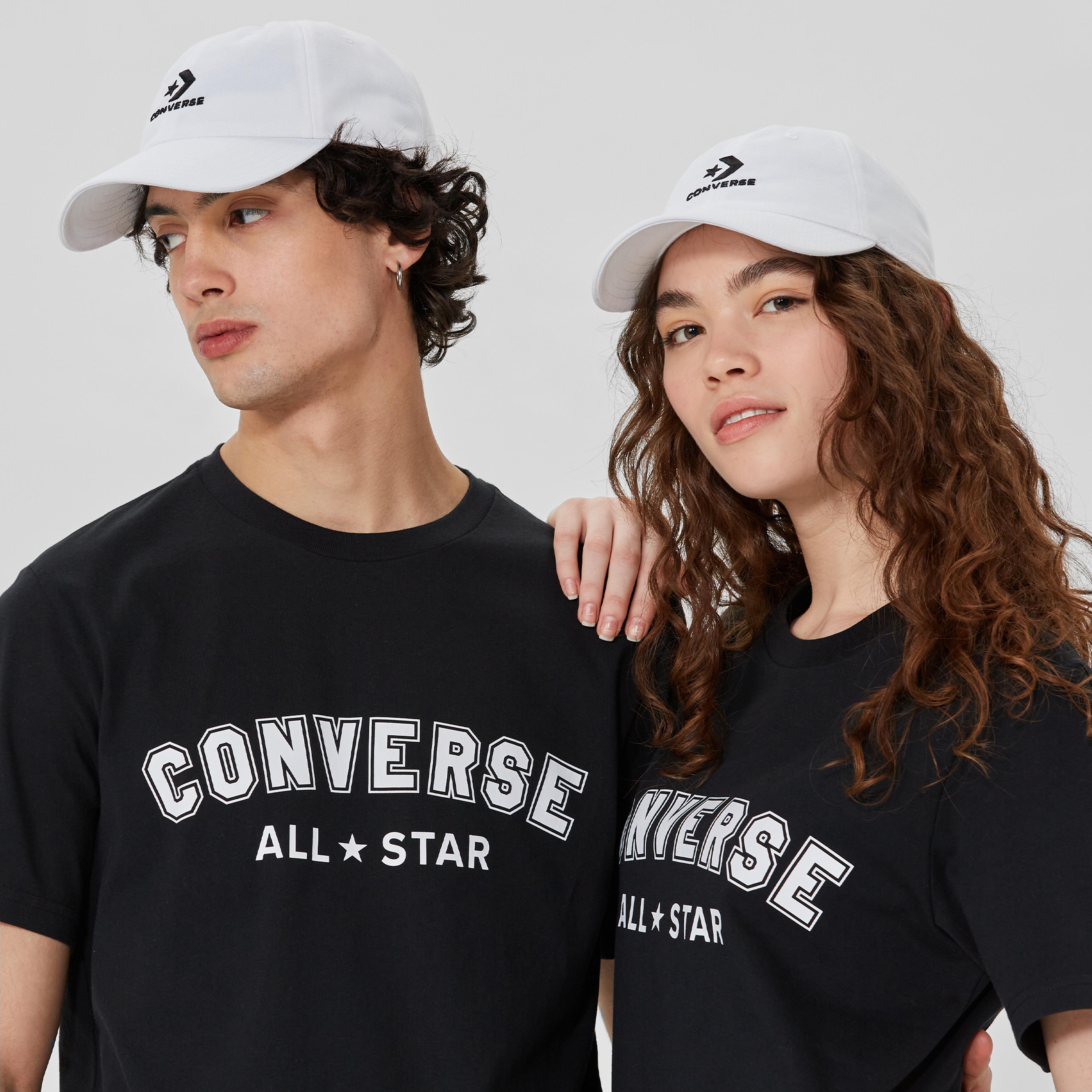 Converse Logo Lock-Up Unisex Beyaz Beyzbol Şapkası
