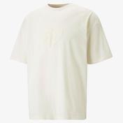 Puma Gen.G Logo Erkek Krem T-Shirt