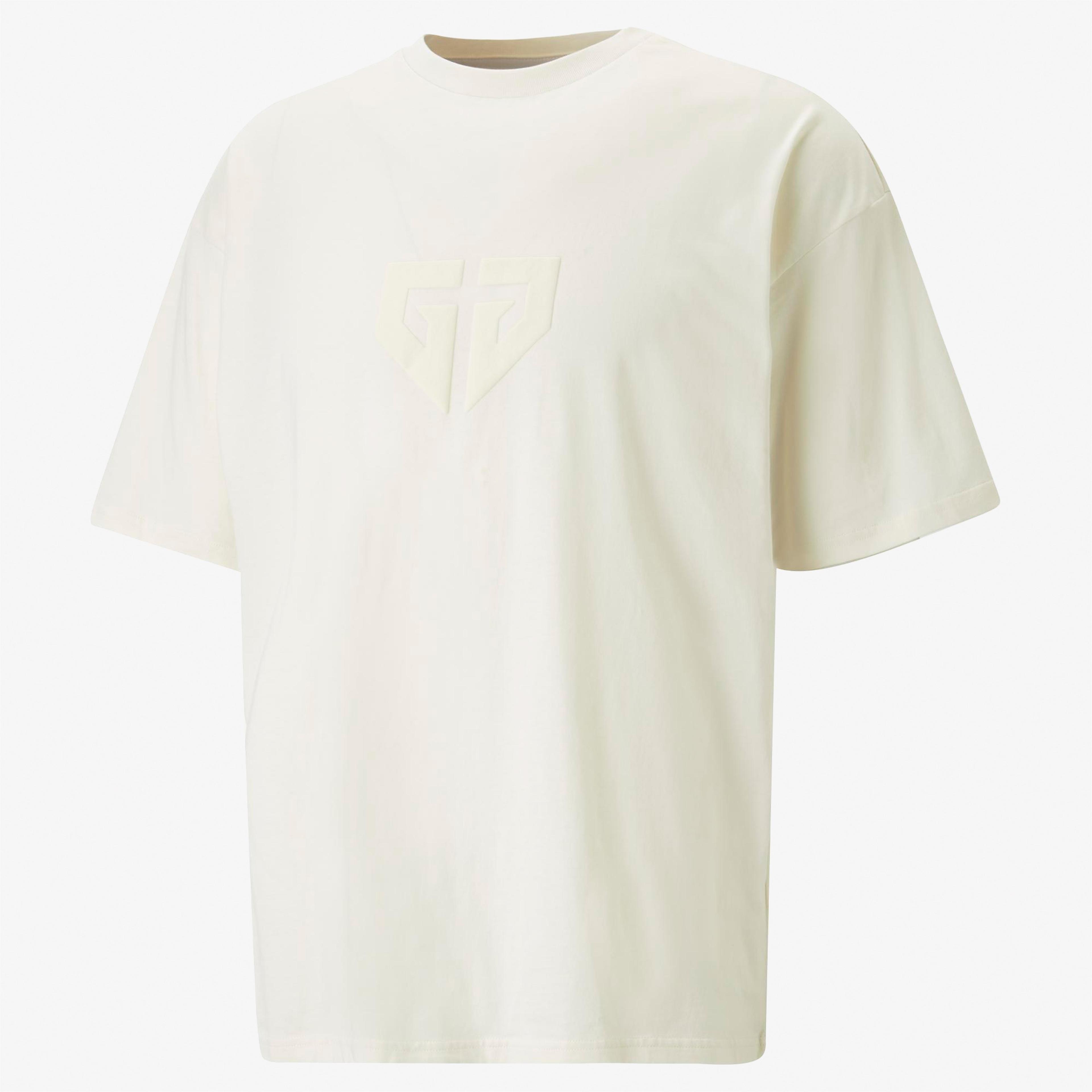 Puma Gen.G Logo Erkek Krem T-Shirt