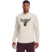 Under Armour Project Rock Terry Erkek Beyaz Sweatshirt