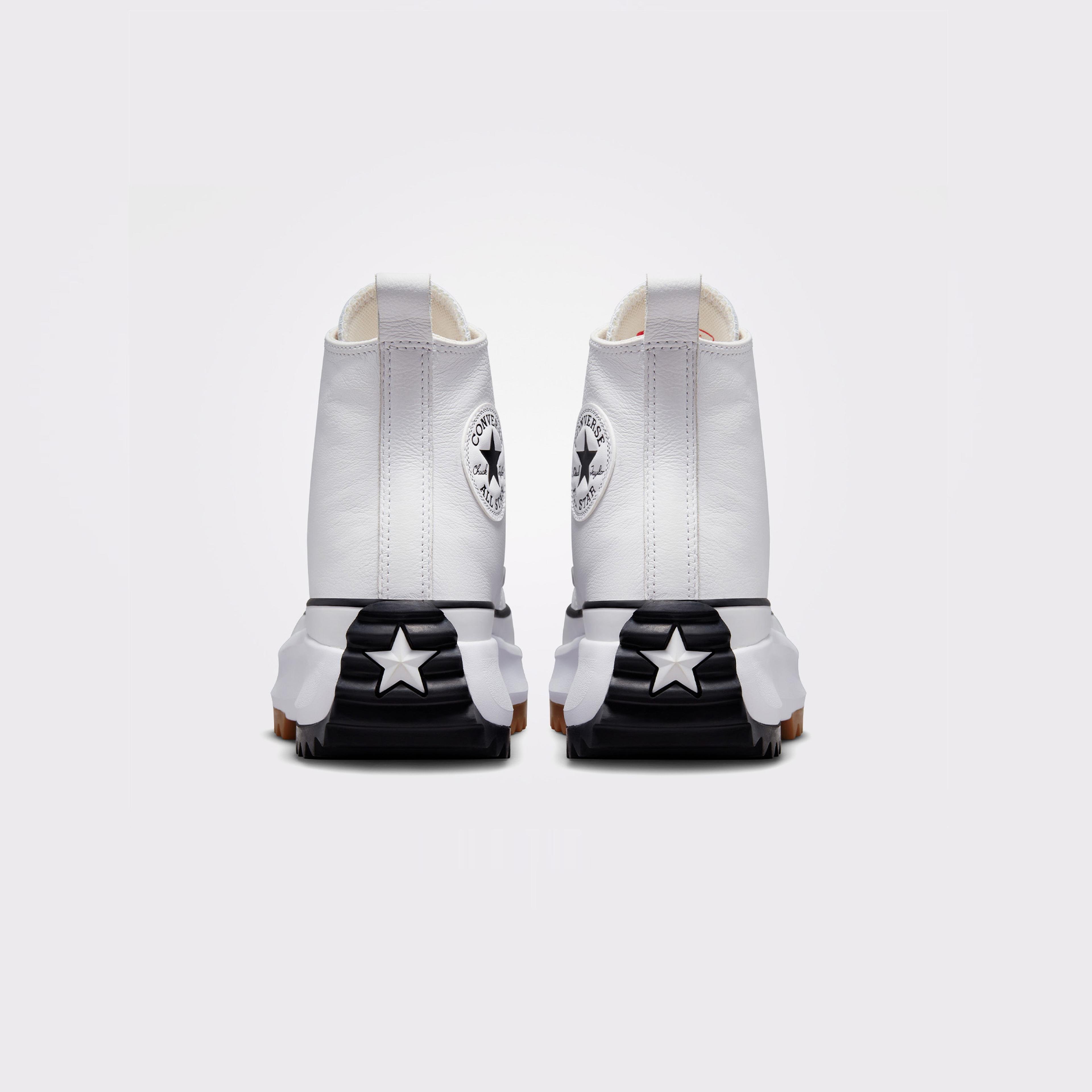 Converse Run Star Hike Platform Foundational Leather Unisex Beyaz Sneaker