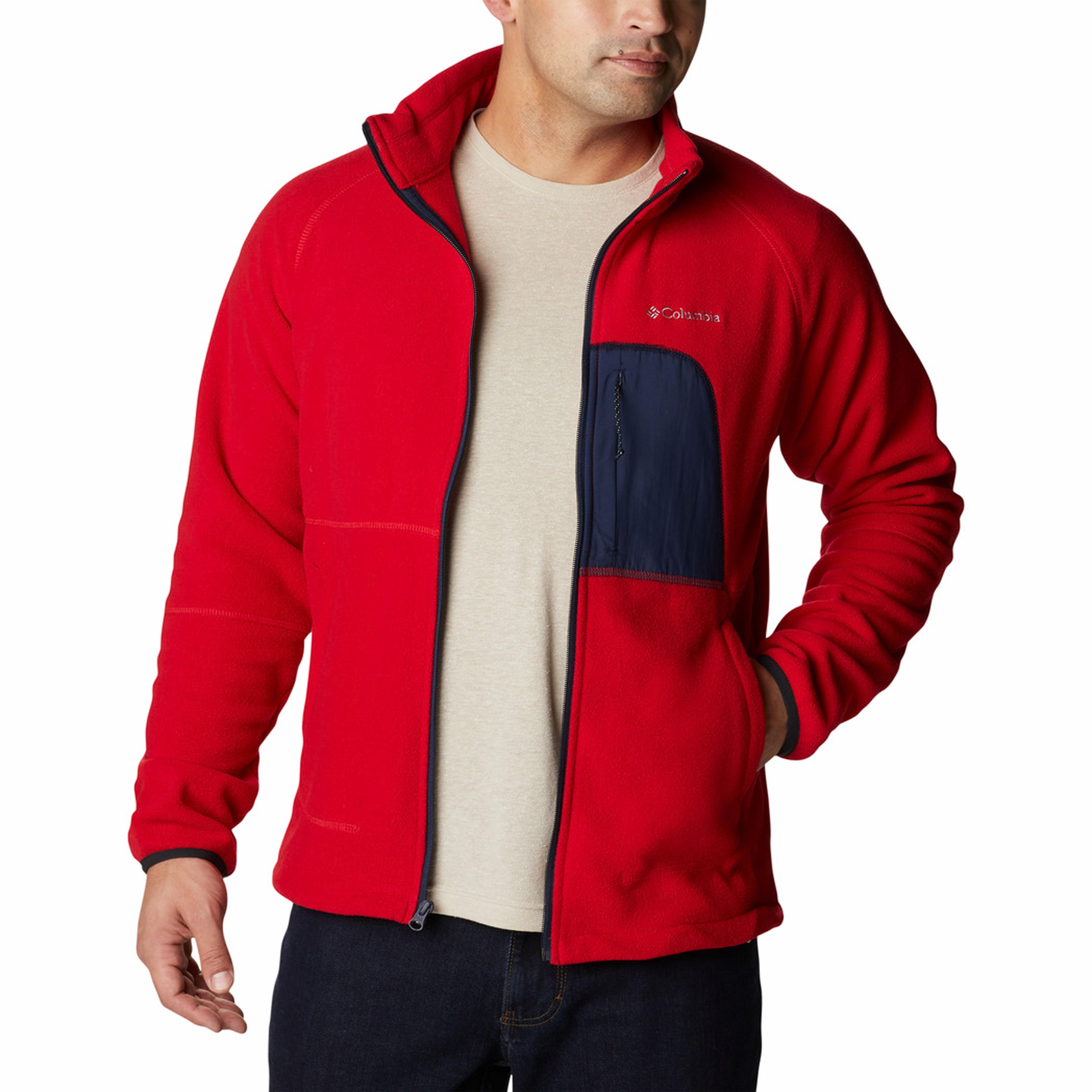 Columbia Rapid Expedition Full Zip Fleece Erkek Kırmızı Polar Ceket