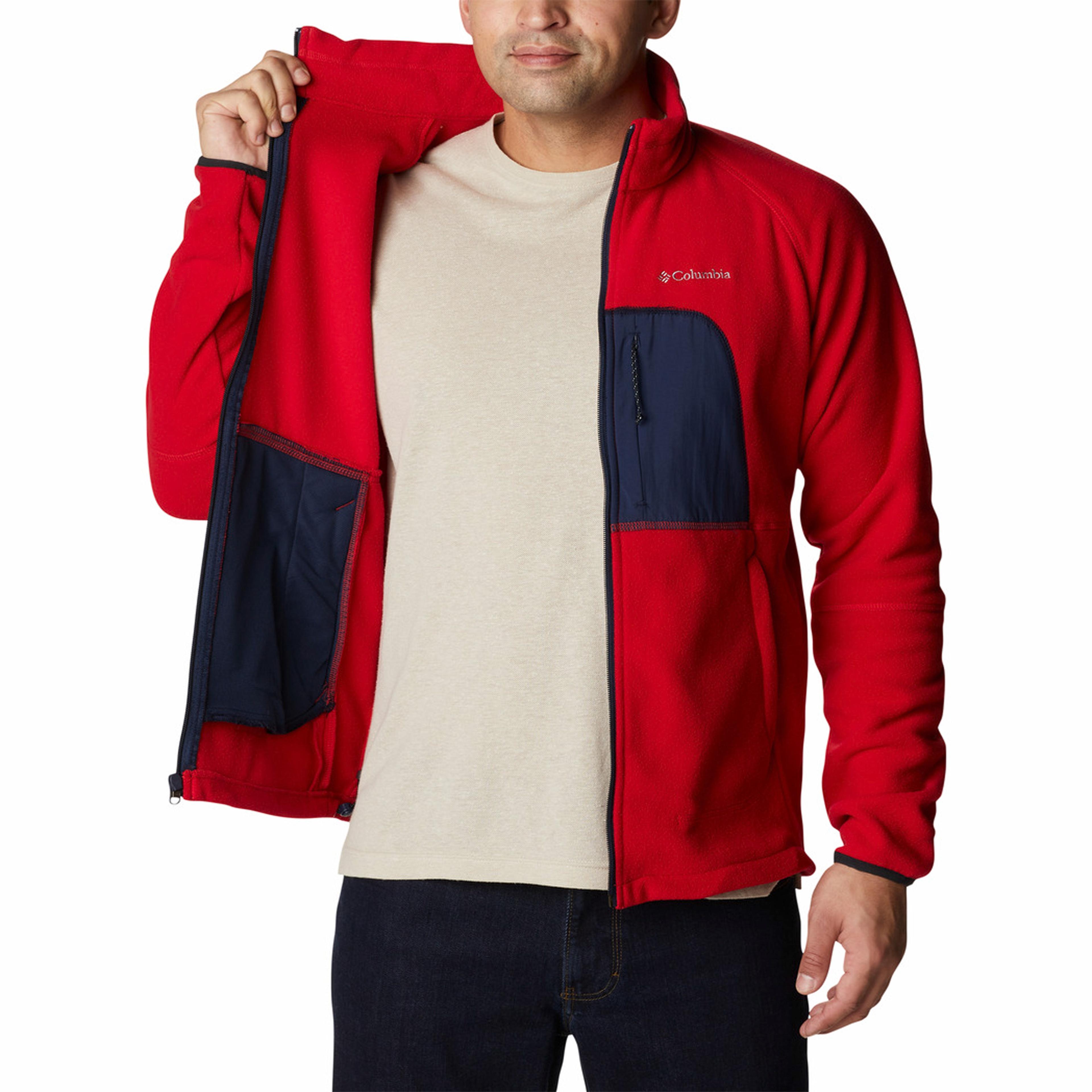 Columbia Rapid Expedition Full Zip Fleece Erkek Kırmızı Polar Ceket