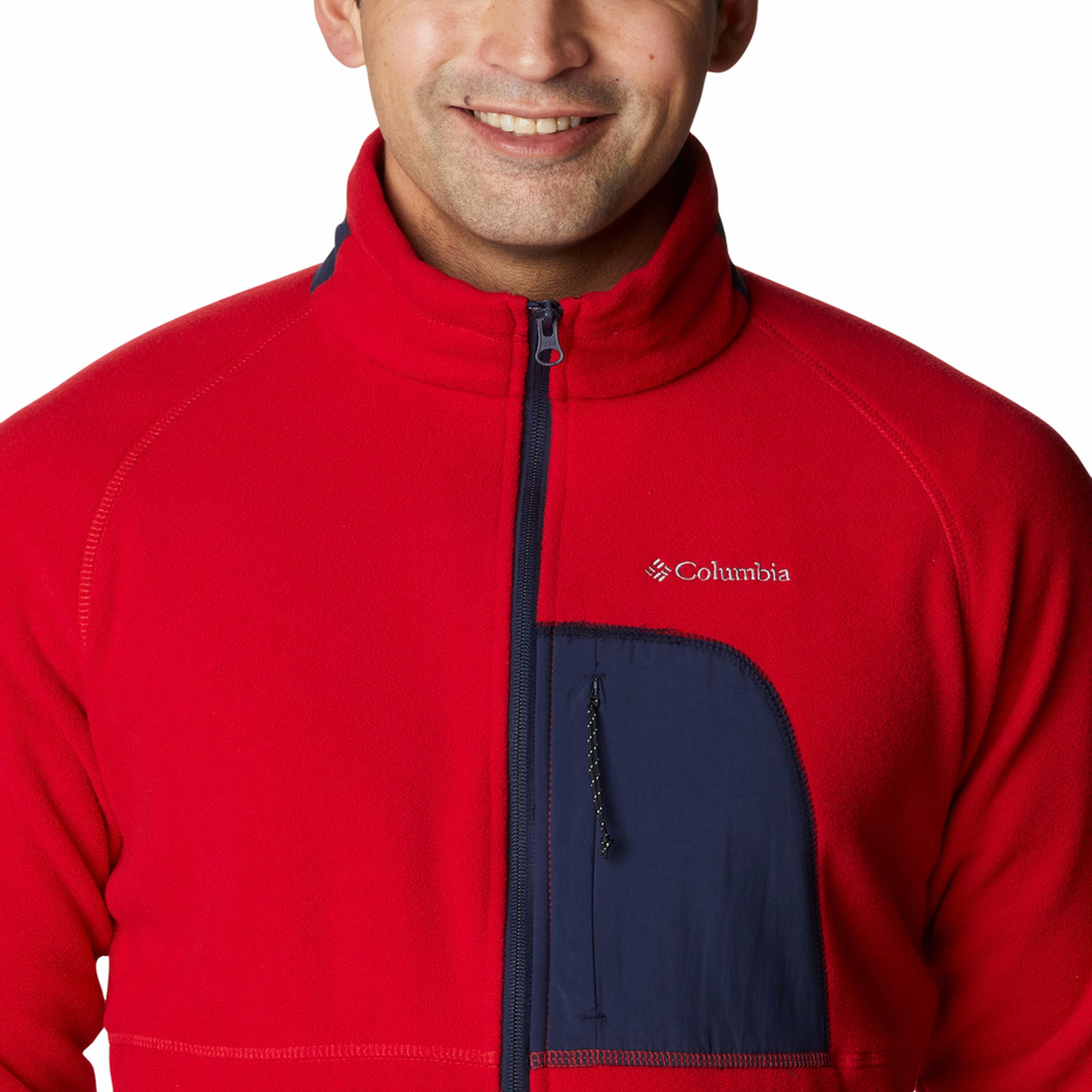 Columbia Rapid Expedition Full Zip Fleece Erkek Kırmızı Polar Ceket