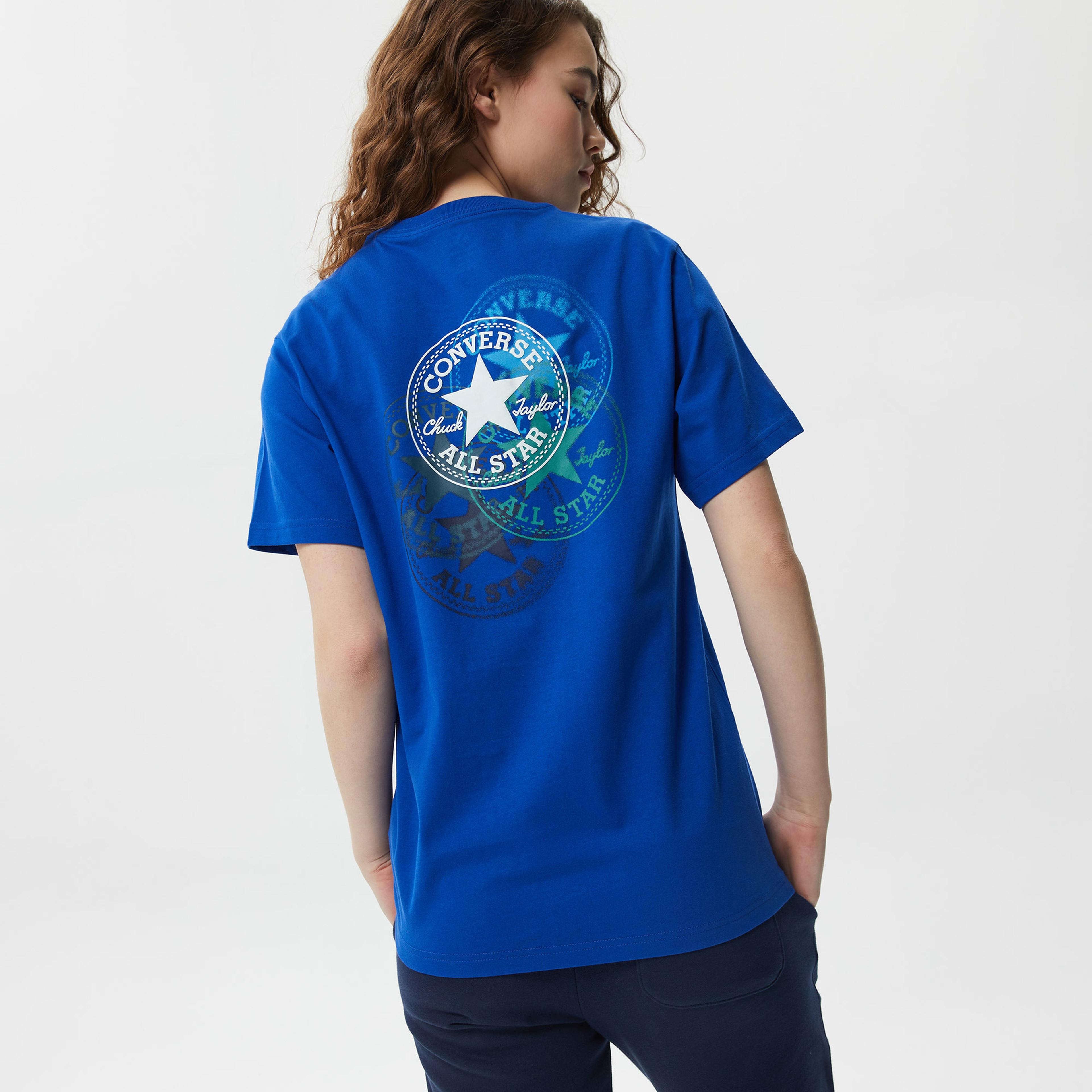 Converse Standard Fit Seasonal Chuck Patch Novelty Unisex Mavi T-Shirt