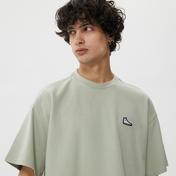 Converse Loose Fit Left Chest Sneaker Patch Back Hit Unisex Gri T-Shirt