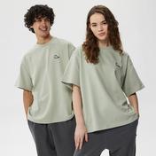 Converse Loose Fit Left Chest Sneaker Patch Back Hit Unisex Gri T-Shirt