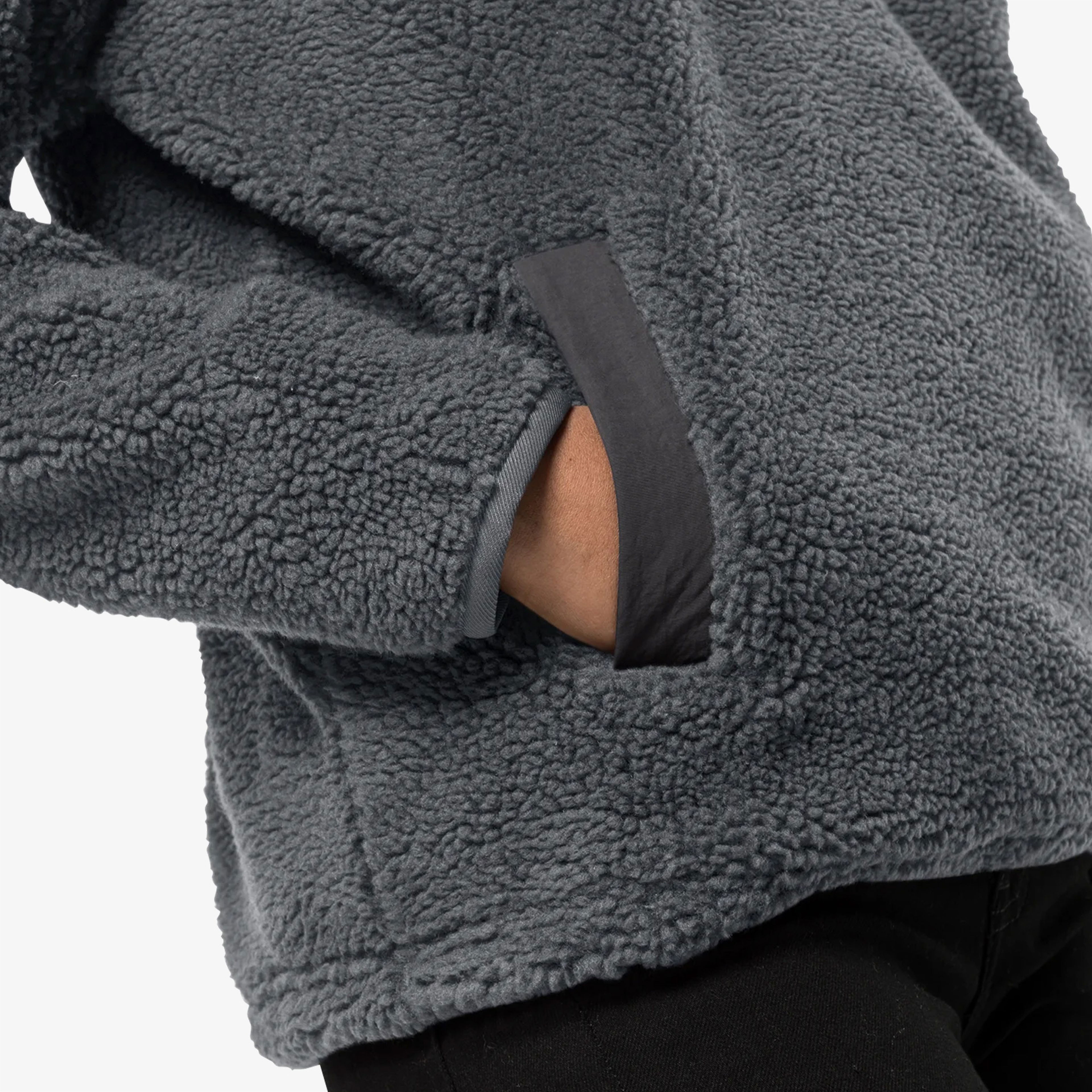 Jack Wolfskin Pank Snap Kadın Siyah Sweatshirt