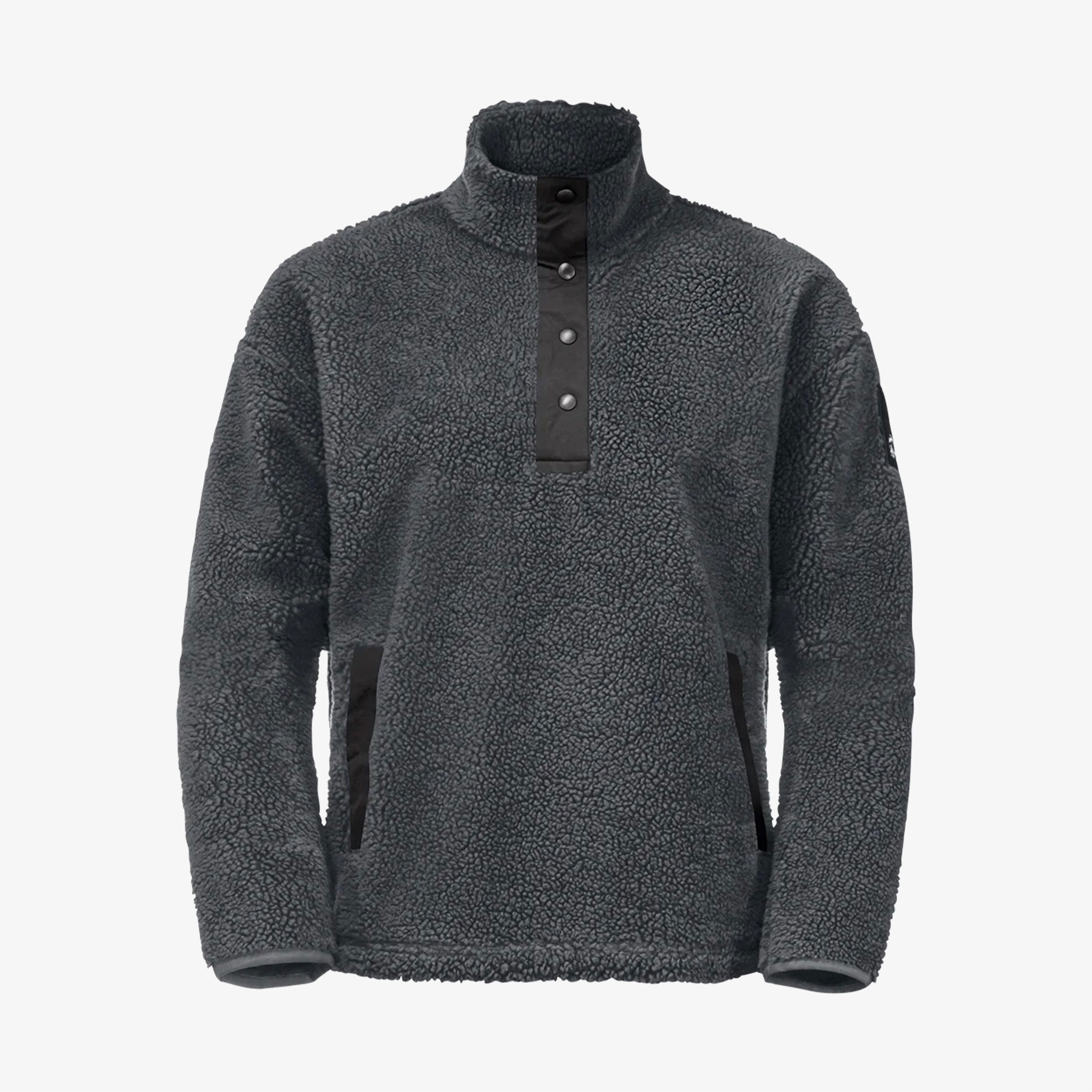 Jack Wolfskin Pank Snap Kadın Siyah Sweatshirt