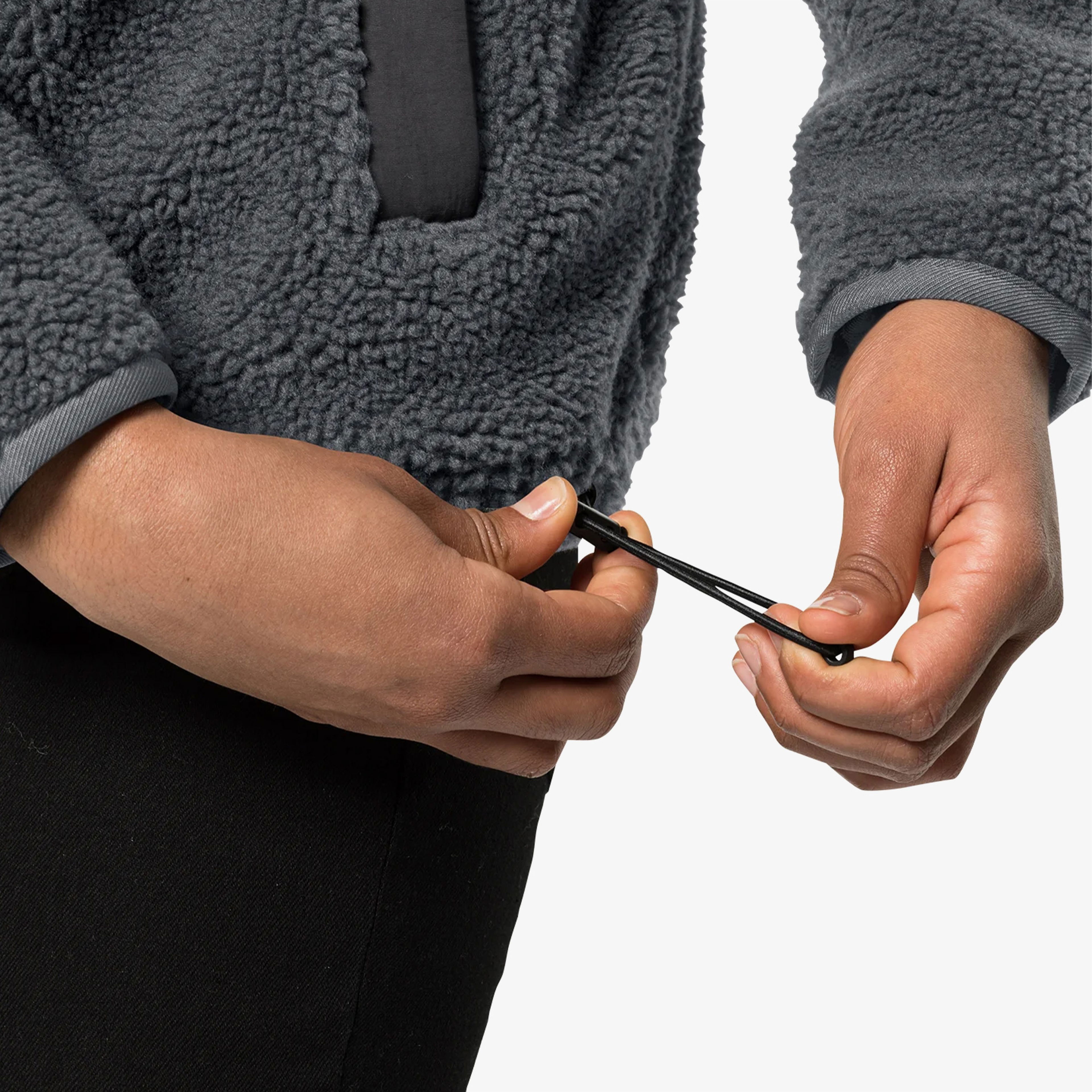 Jack Wolfskin Pank Snap Kadın Siyah Sweatshirt