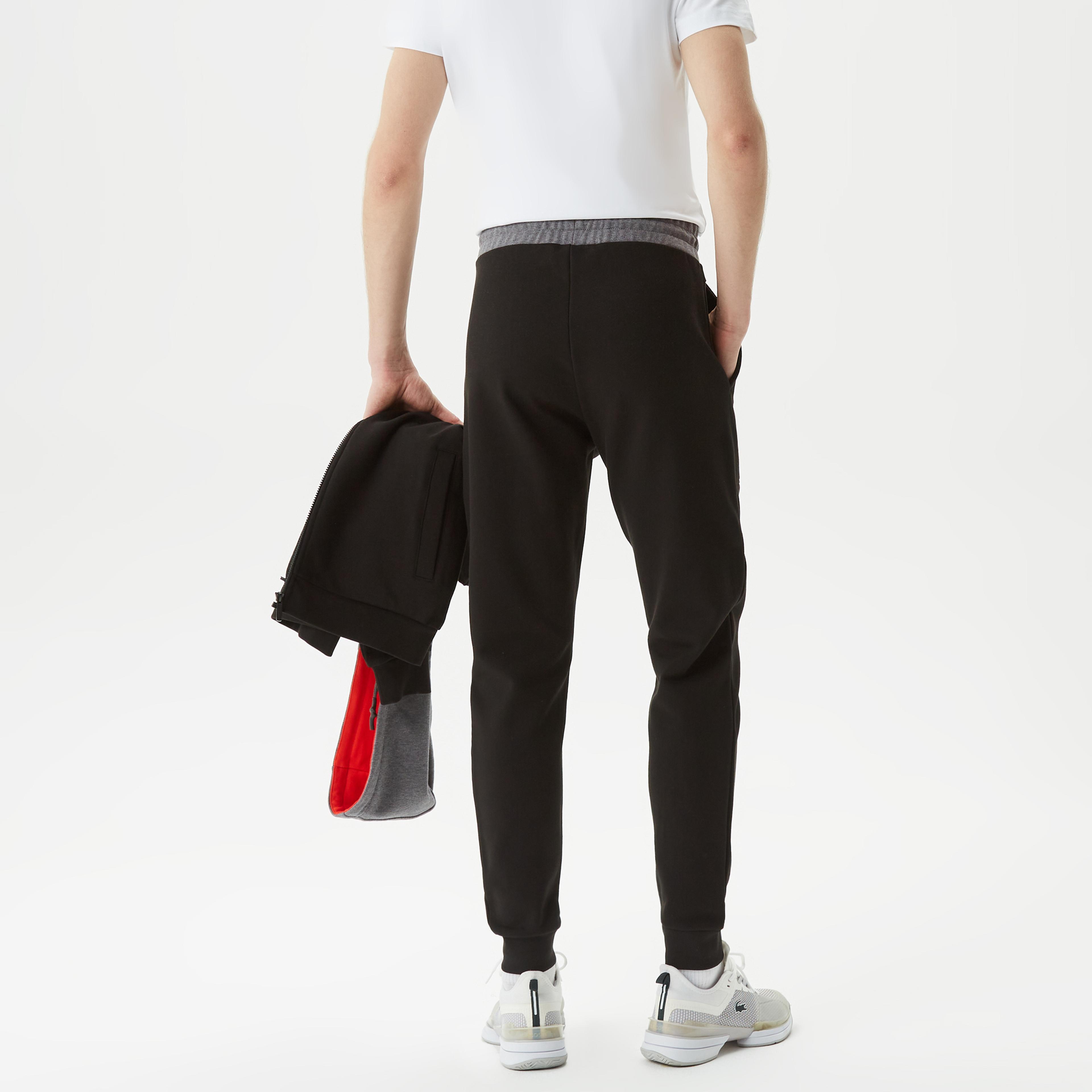 Lacoste Erkek Regular Fit Renk Bloklu Siyah Eşofman Altı