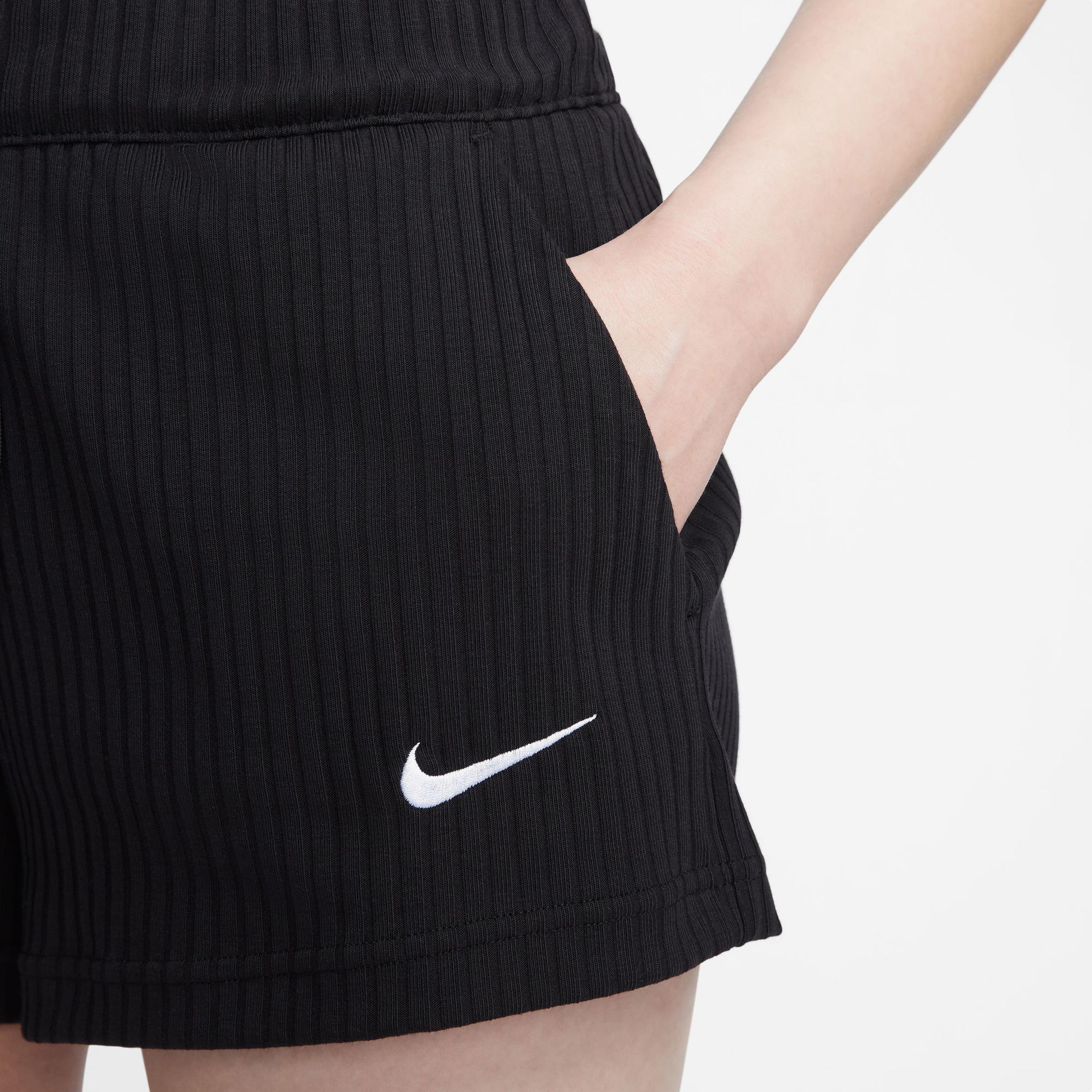 Nike Sportswear Rib Jersey Kadın Siyah Şort