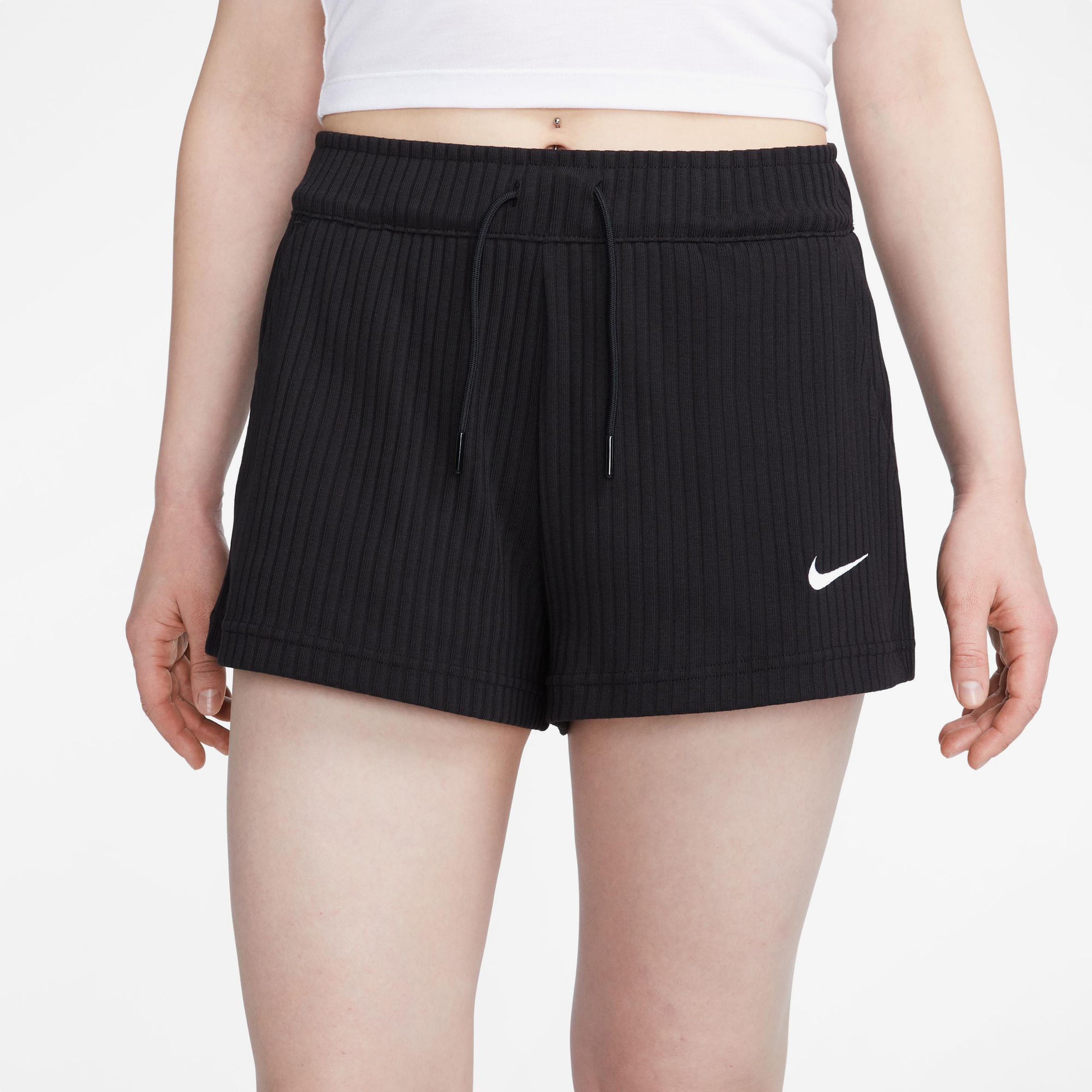 Nike Sportswear Rib Jersey Kadın Siyah Şort