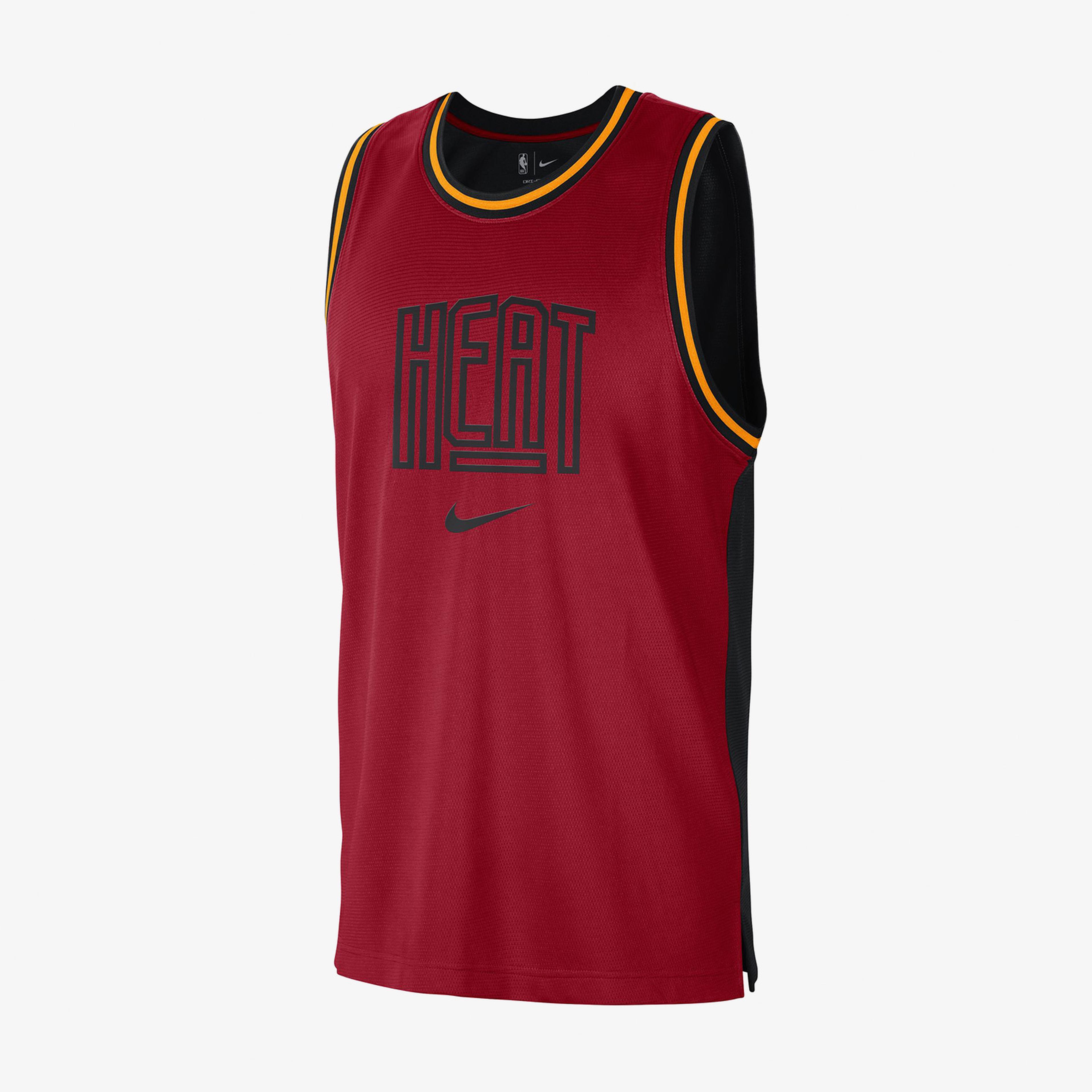 Nike Miami Heat Courtside Dri-FIT NBA Erkek Kırmızı Forma