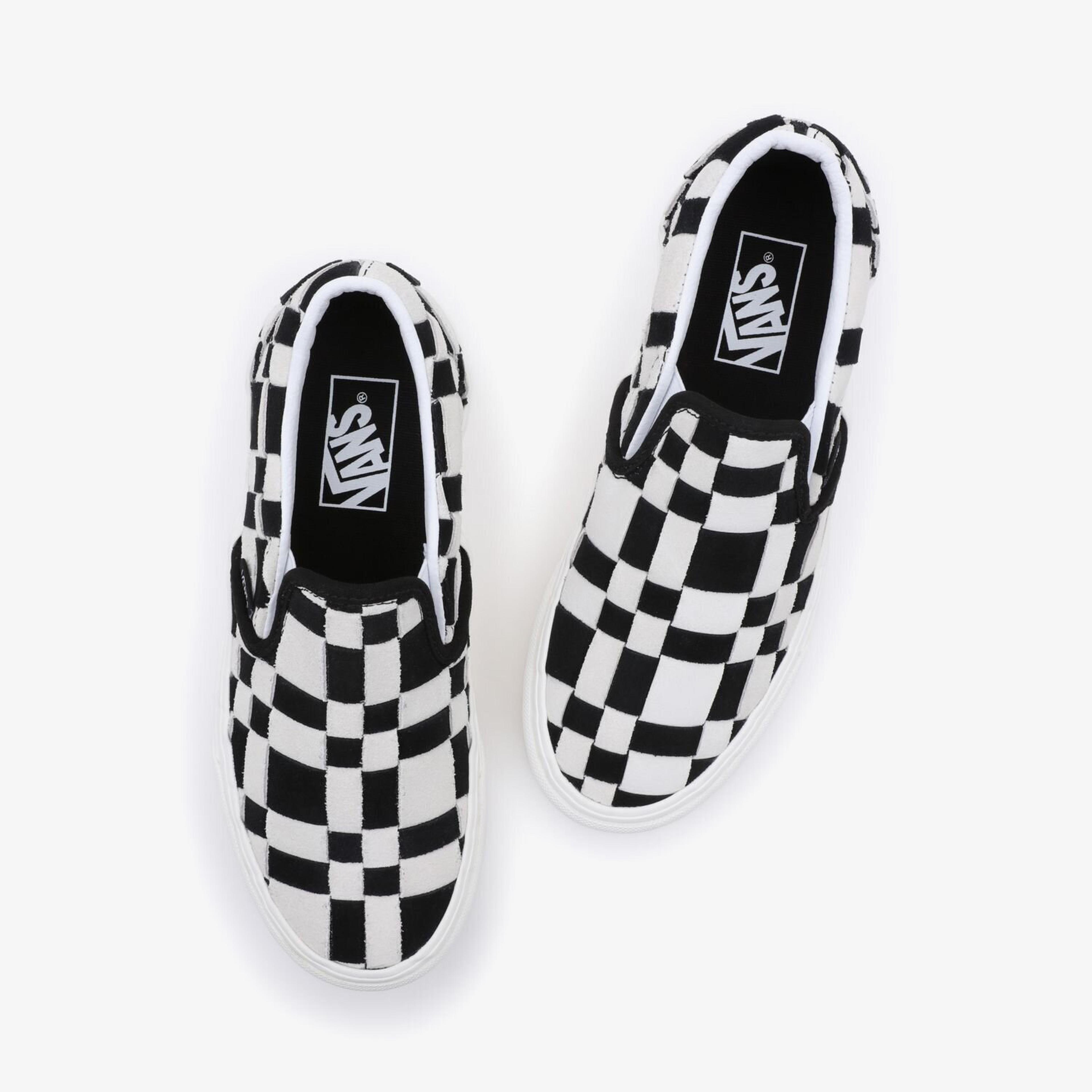 Vans Ua Classic Slip-On Stackform Platform Kadın Siyah/Beyaz Sneaker