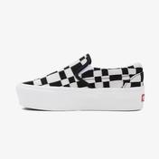 Vans Ua Classic Slip-On Stackform Platform Kadın Siyah/Beyaz Sneaker