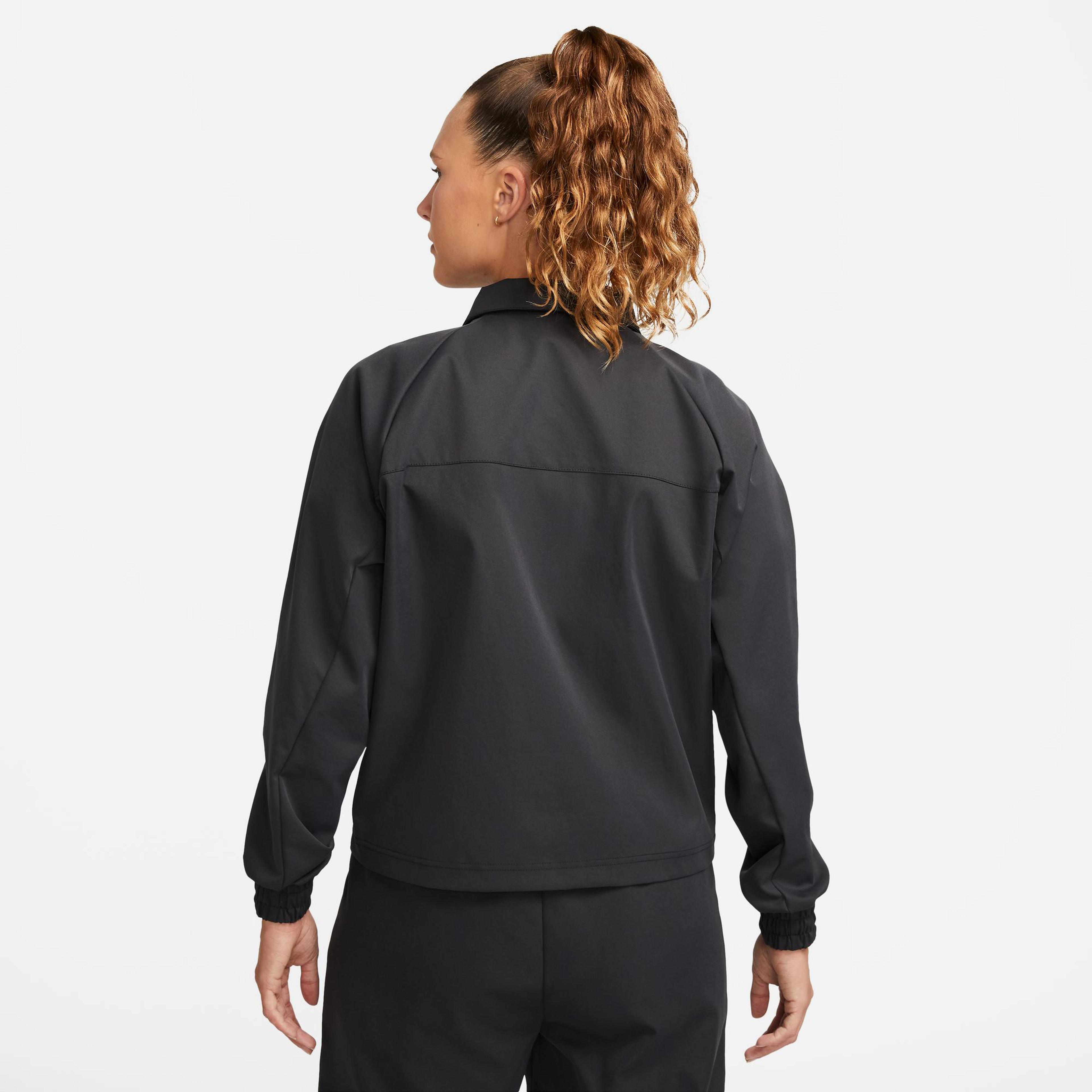 Nike Sportswear Swoosh Woven Kadın Siyah Ceket