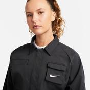 Nike Sportswear Swoosh Woven Kadın Siyah Ceket