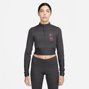 Nike Sportswear Top Rib Kadın Gri T-Shirt