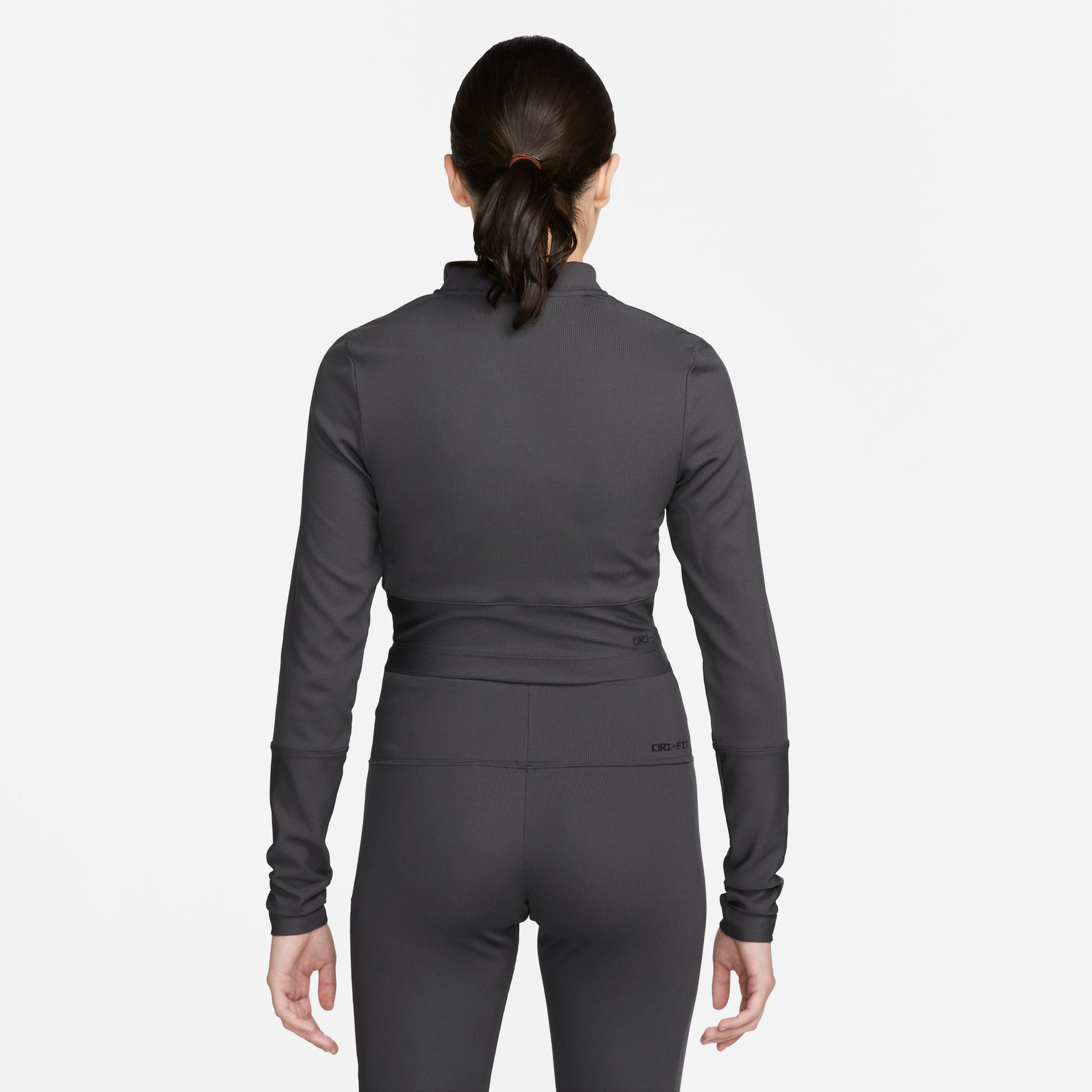 Nike Sportswear Top Rib Kadın Gri T-Shirt