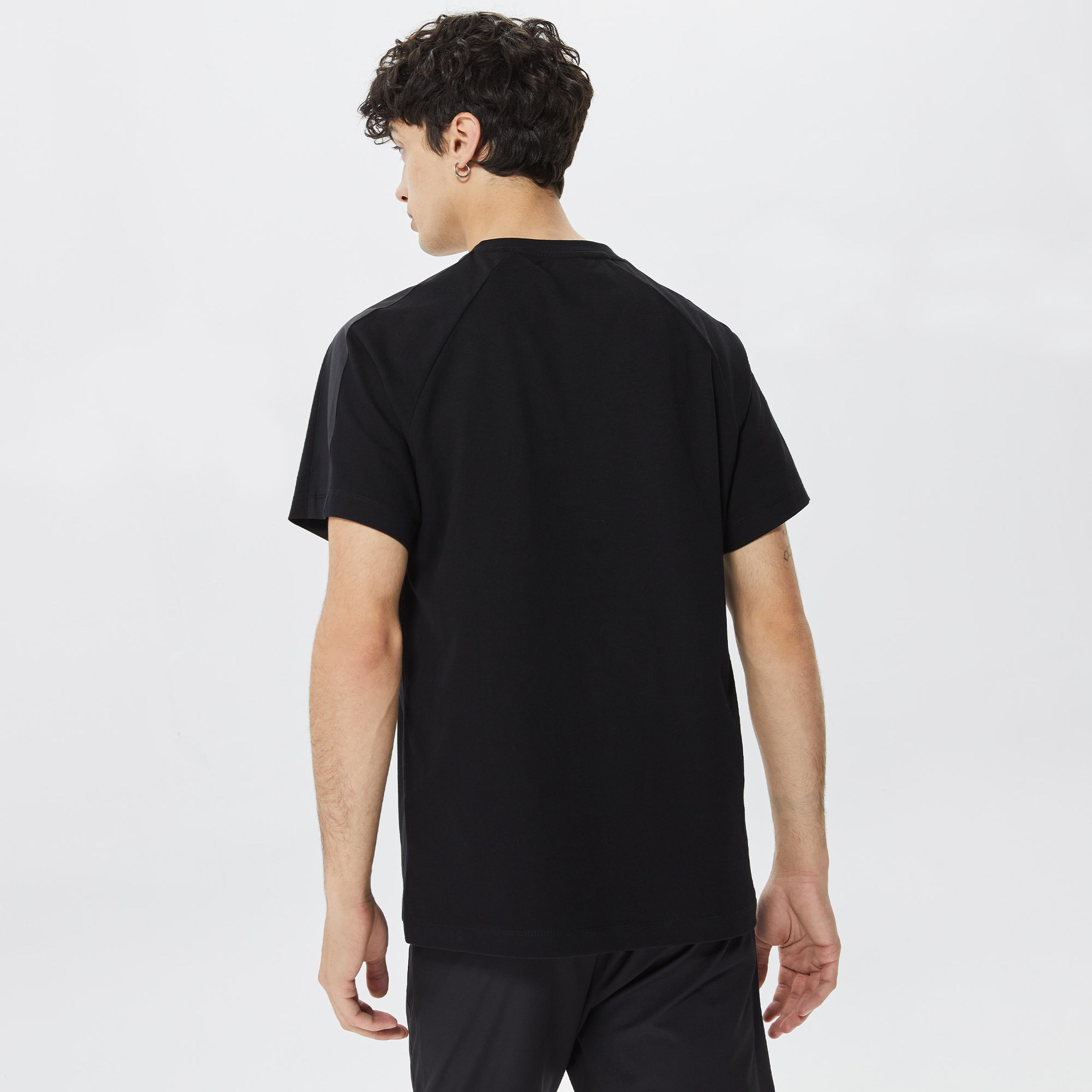 Skechers Branded Stripe Erkek Siyah T-shirt