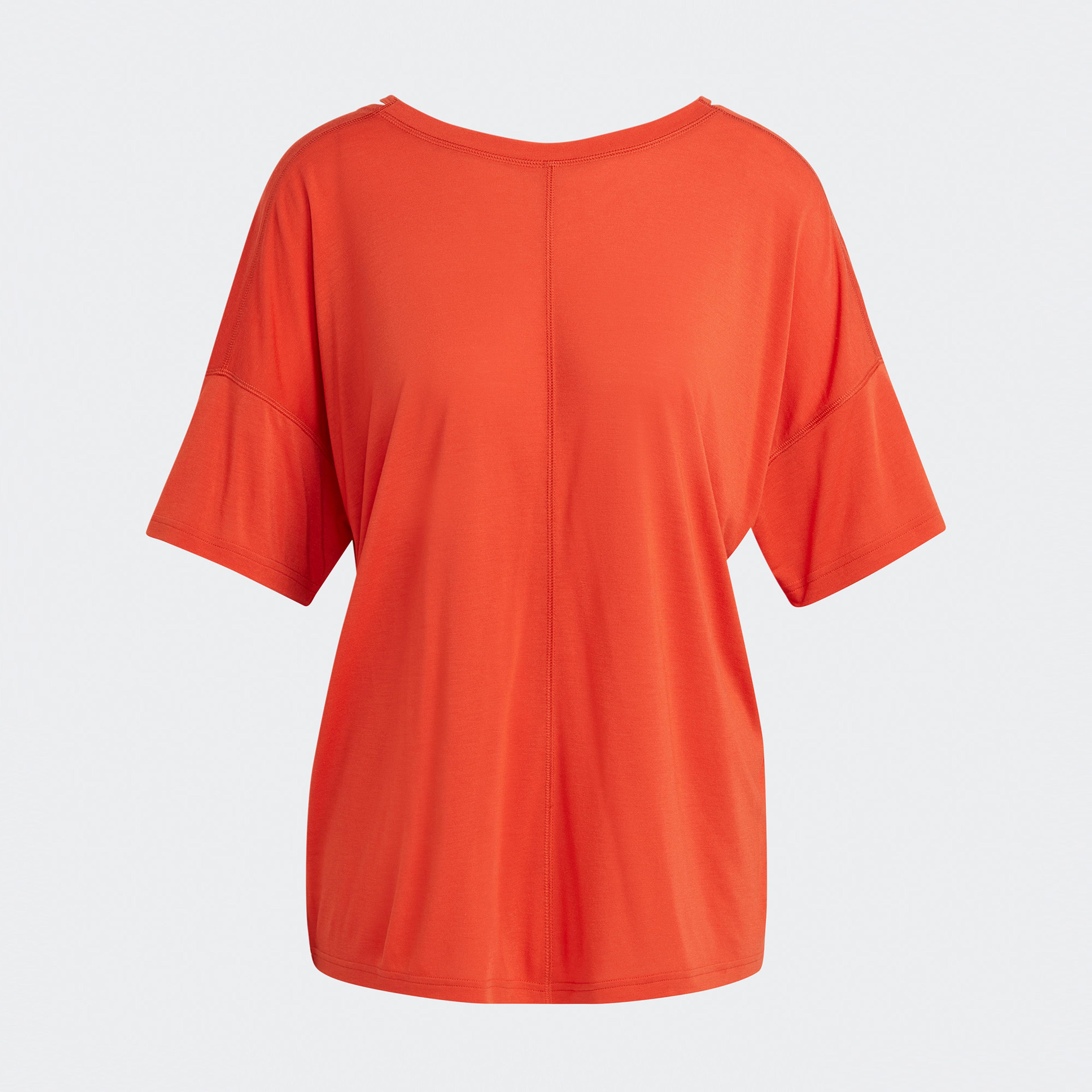 adidas Yoga Studio Oversized  Kadın Kırmızı T-Shirt