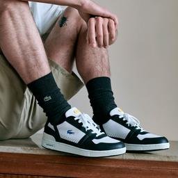 Lacoste T-Clip Erkek Beyaz/Siyah Sneaker