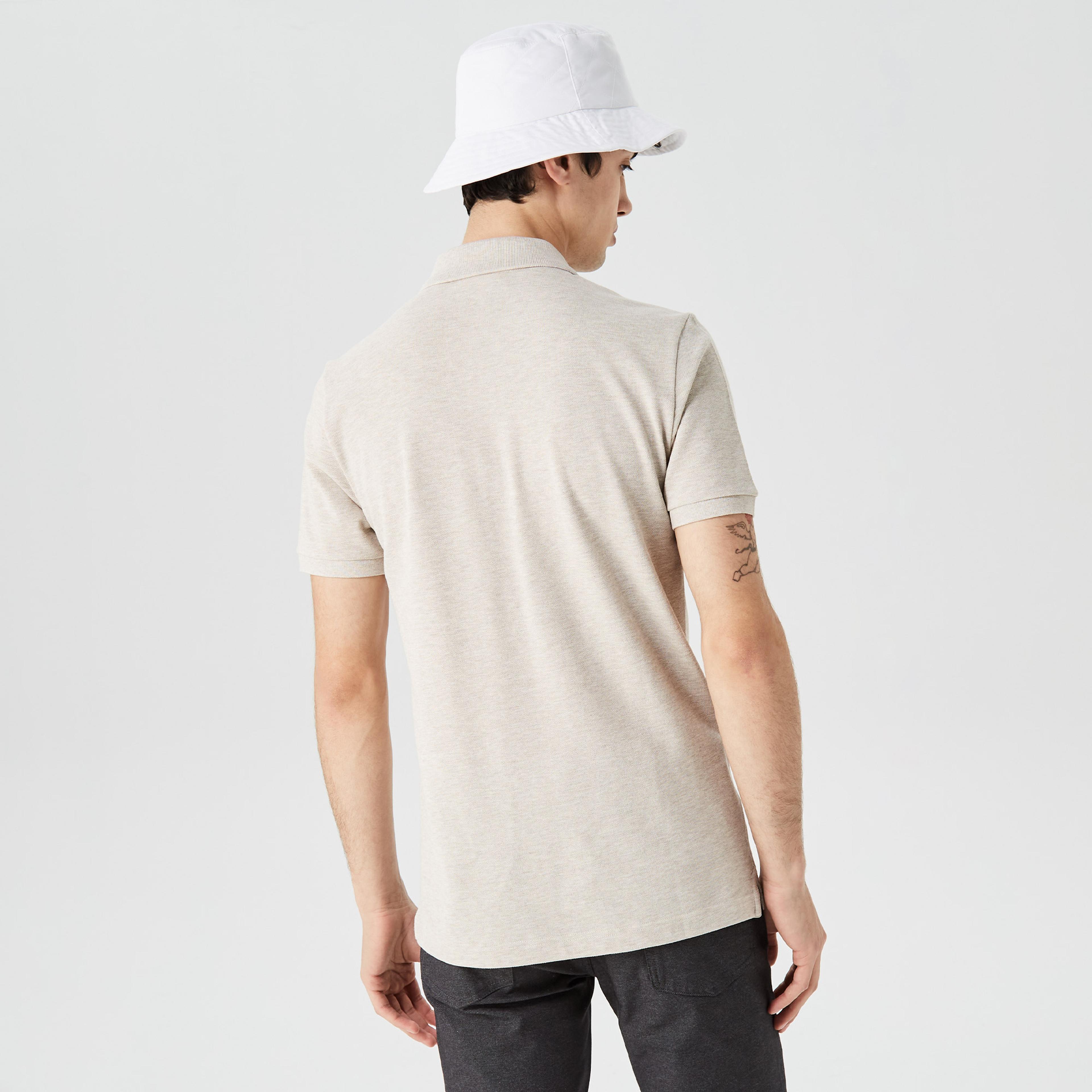 Lacoste Erkek Slim Fit L.12.12 Bej Polo