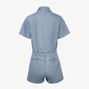Tommy Jeans Badge Denim Playsuit Kadın Lacivert Tulum