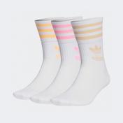 adidas Mid Cut 3'lü Unisex Beyaz Çorap