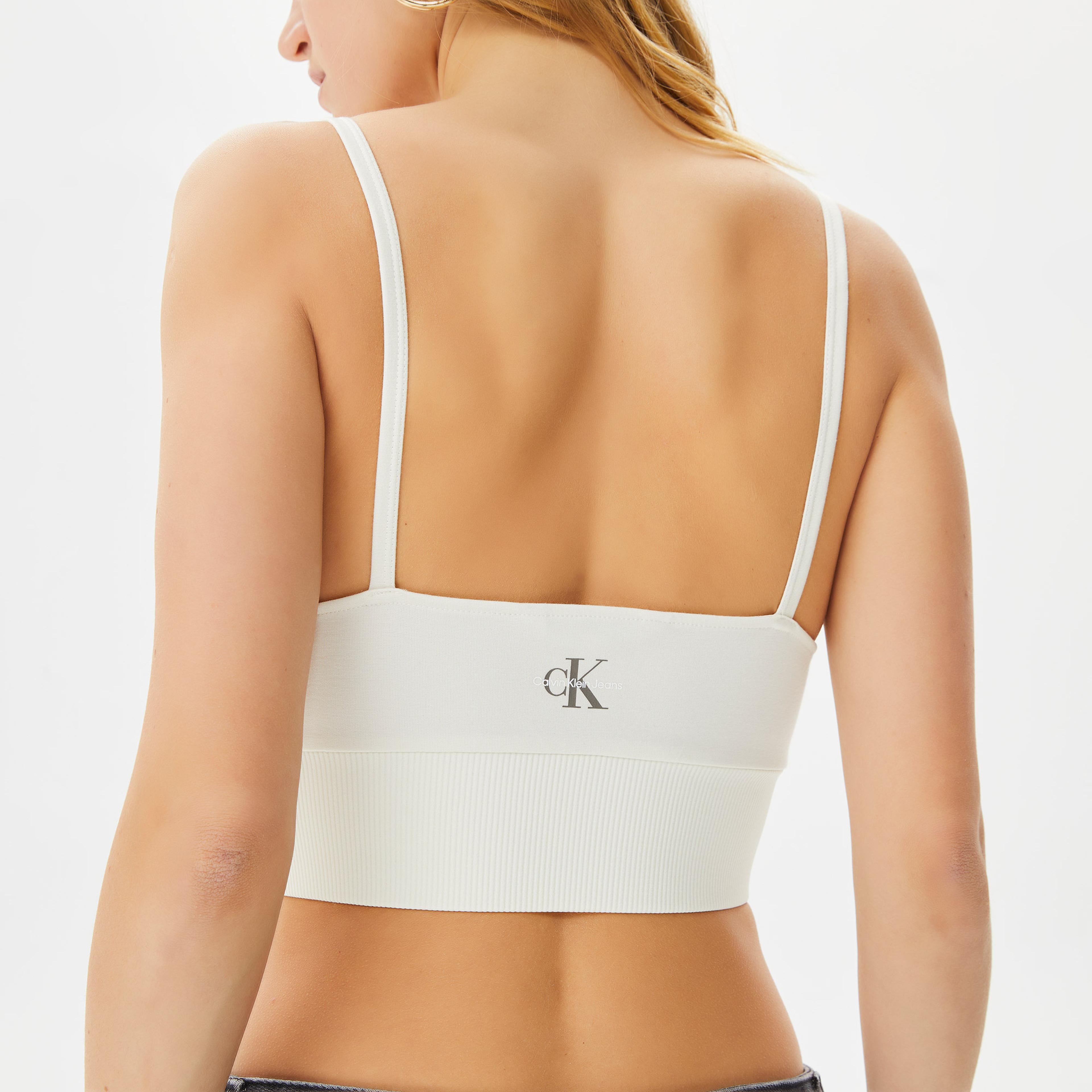 Calvin Klein Jeans Milano Kadın Beyaz T-Shirt