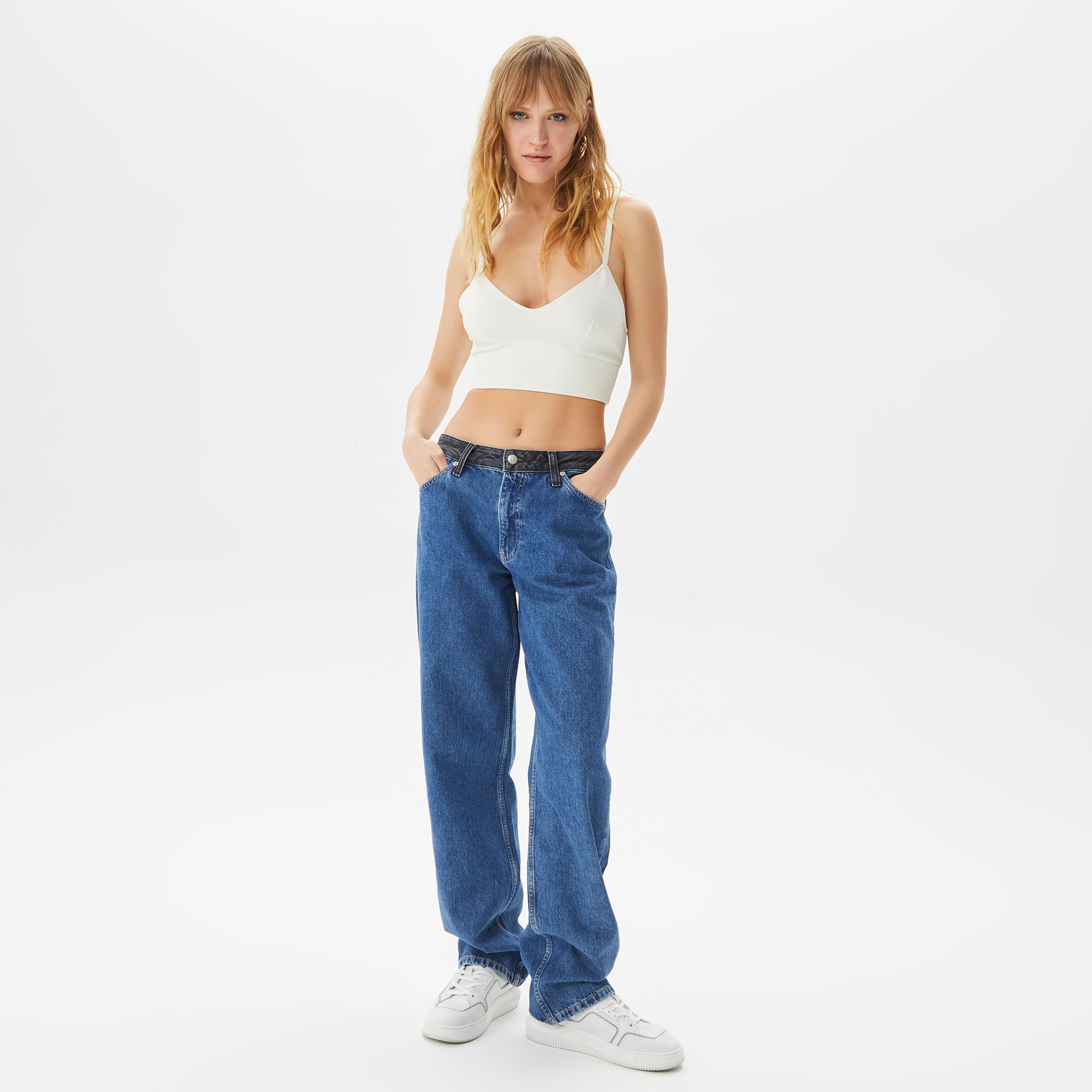 Calvin Klein Jeans Milano Kadın Beyaz T-Shirt