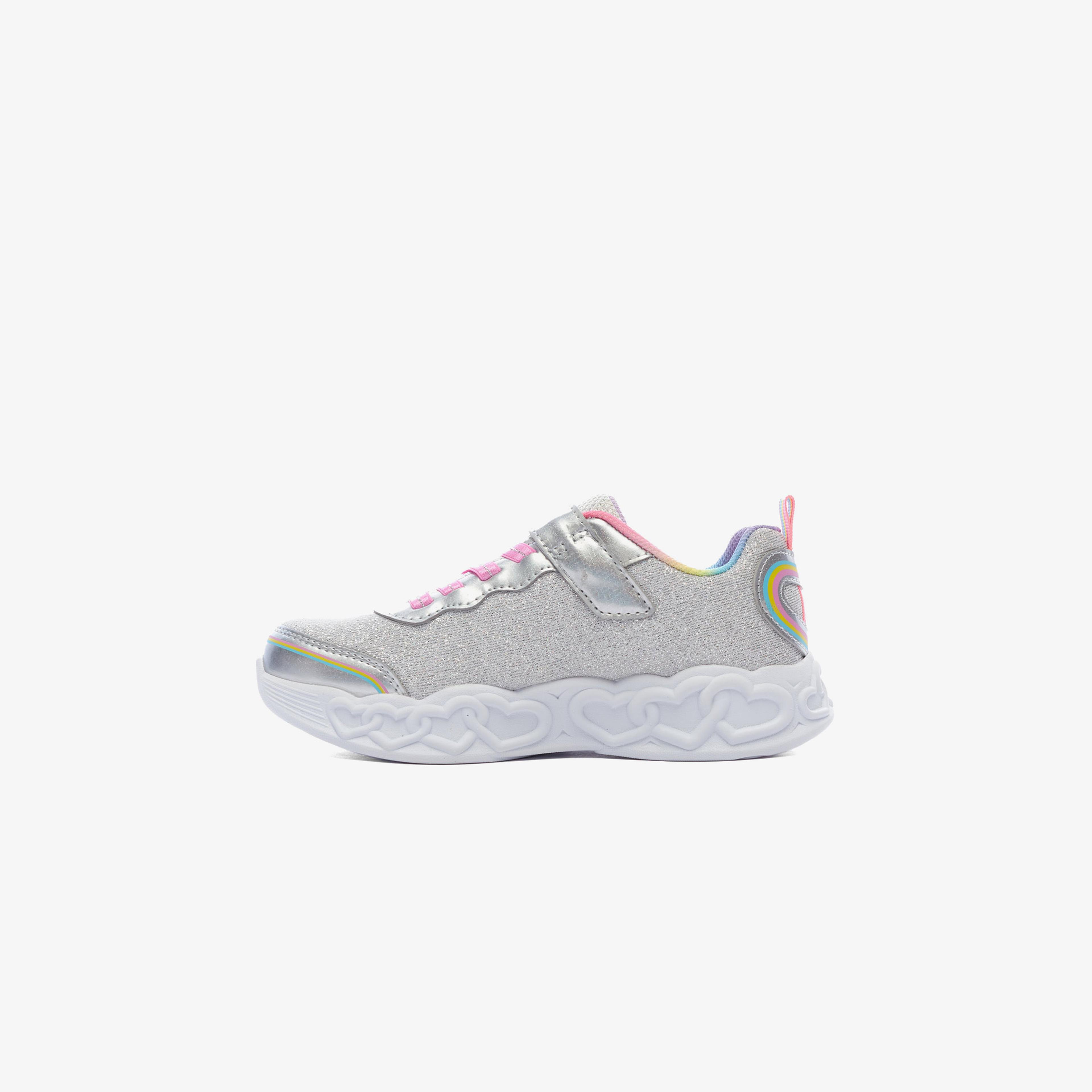 Skechers İnfinite Heart Lights Çocuk Gri Spor Ayakkabı