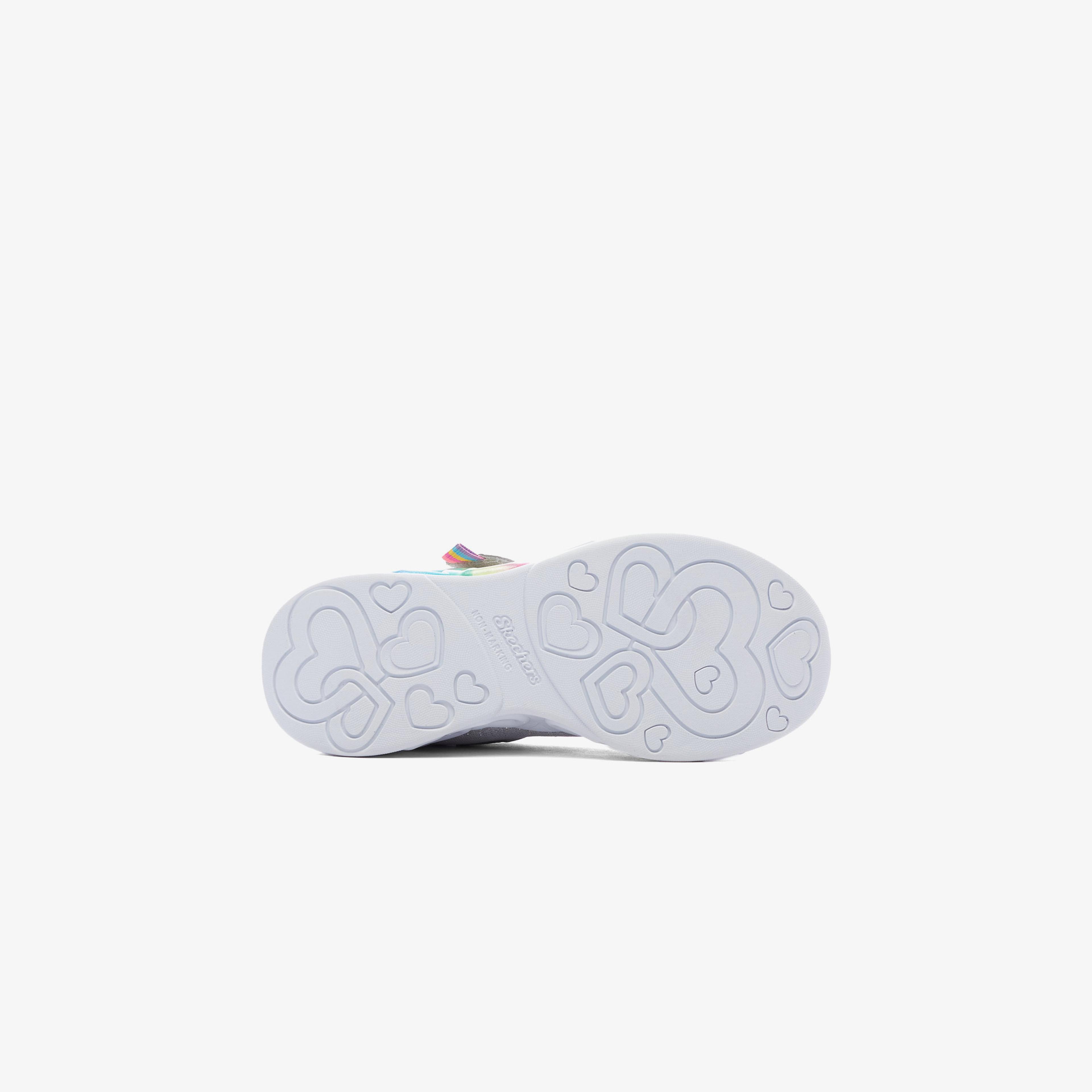 Skechers İnfinite Heart Lights Çocuk Gri Spor Ayakkabı