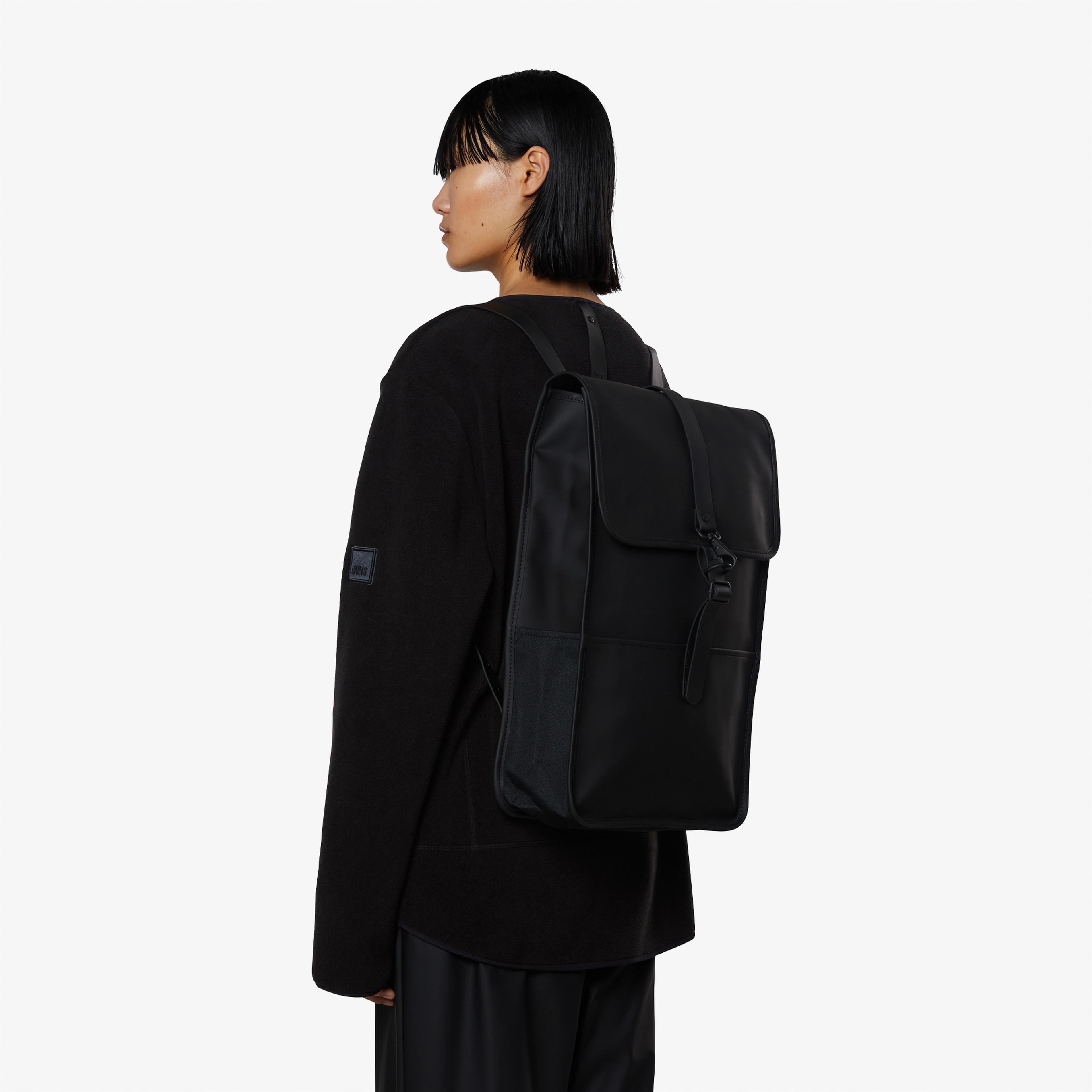 Rains Backpack Unisex Siyah Sırt Çantası