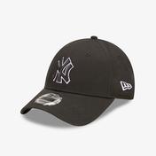 New Era New York Yankees Team Outline Unisex Siyah Şapka