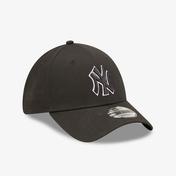 New Era New York Yankees Team Outline Unisex Siyah Şapka