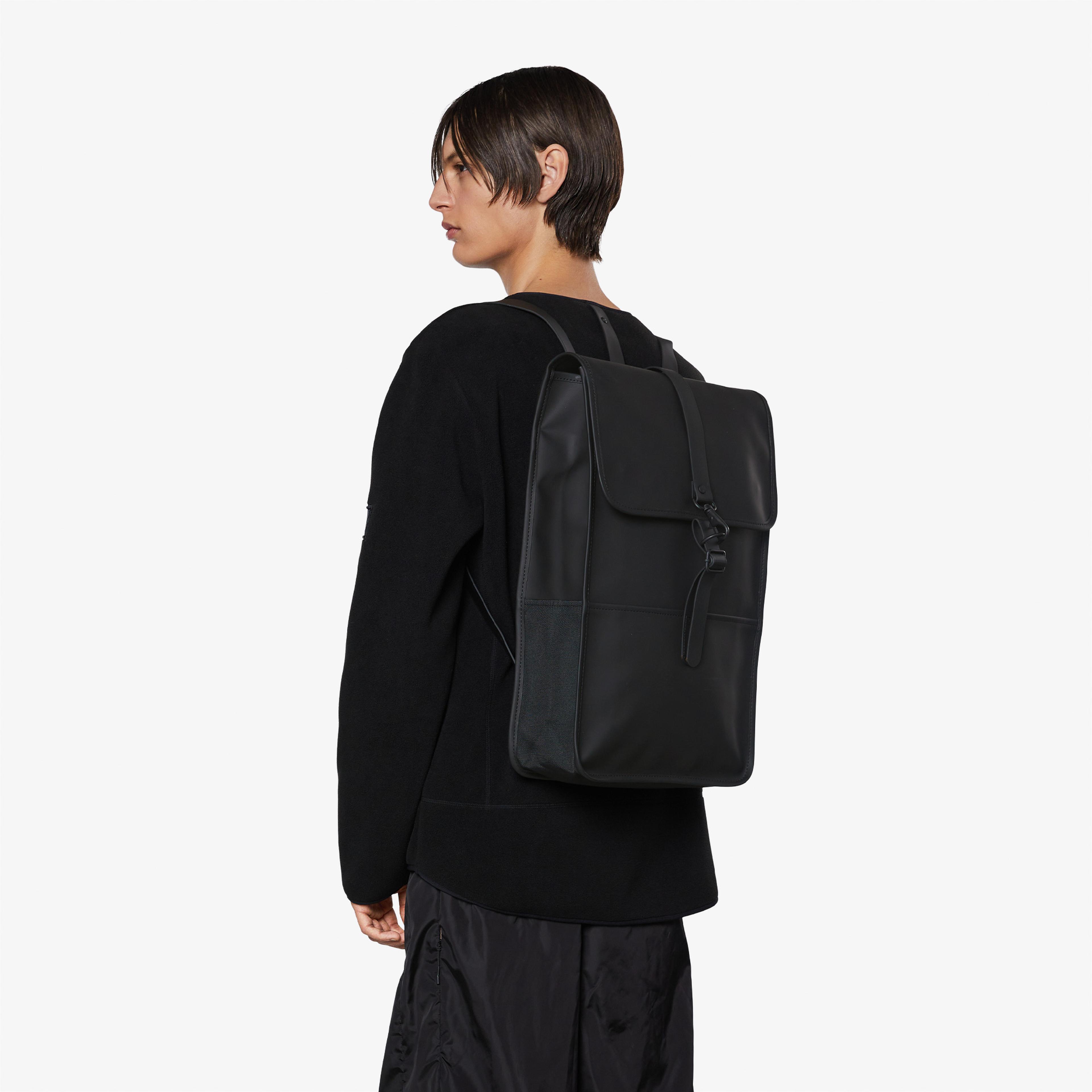 Rains Backpack Unisex Siyah Sırt Çantası