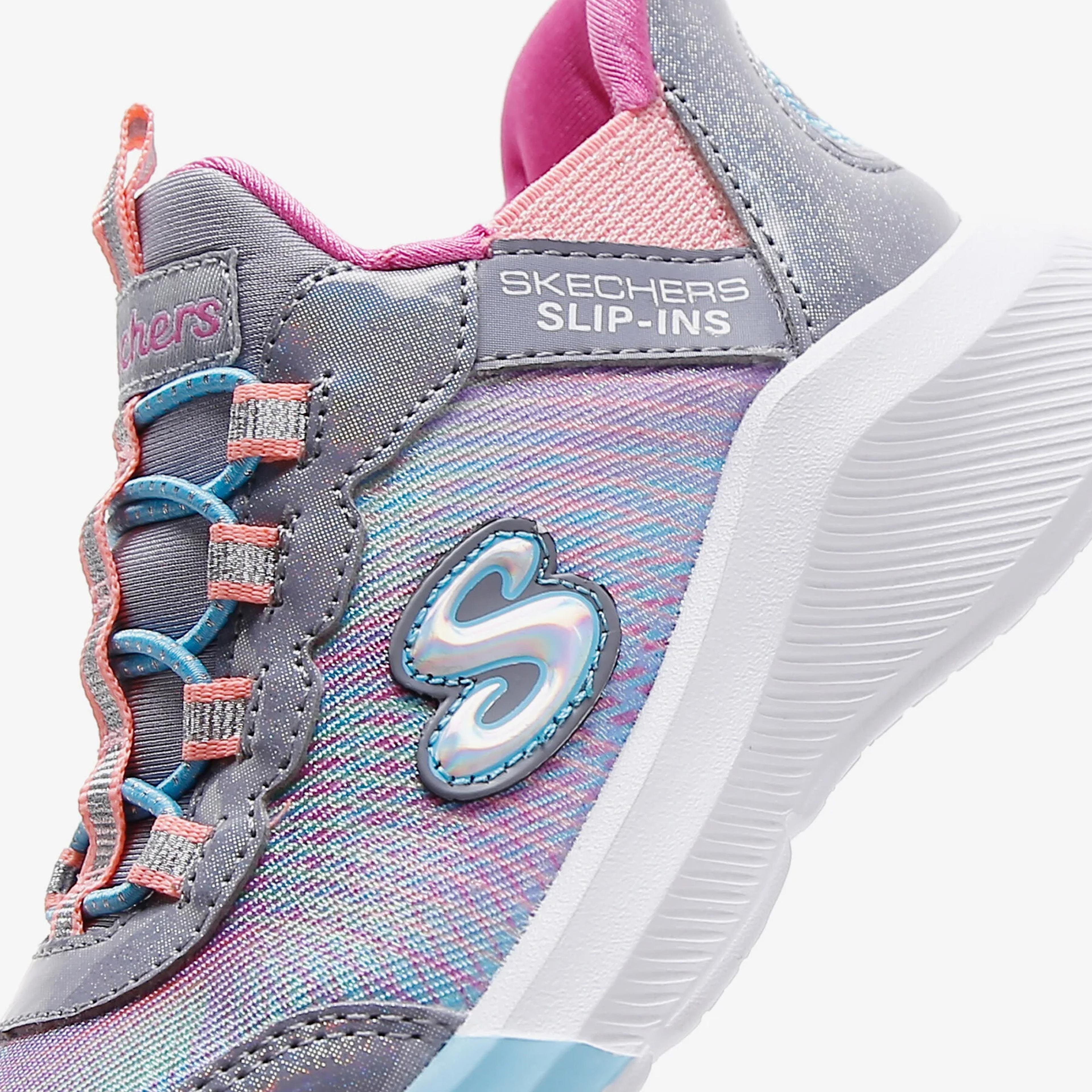 Skechers Dreamy Lites - Colorful Prism Çocuk Gri Spor Ayakkabı