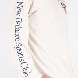 New Balance Athletics Sports Club Erkek Krem T-Shirt