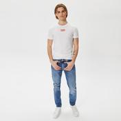 Calvin Klein Jeans Transparent Stripe Logo Erkek Beyaz T-Shirt