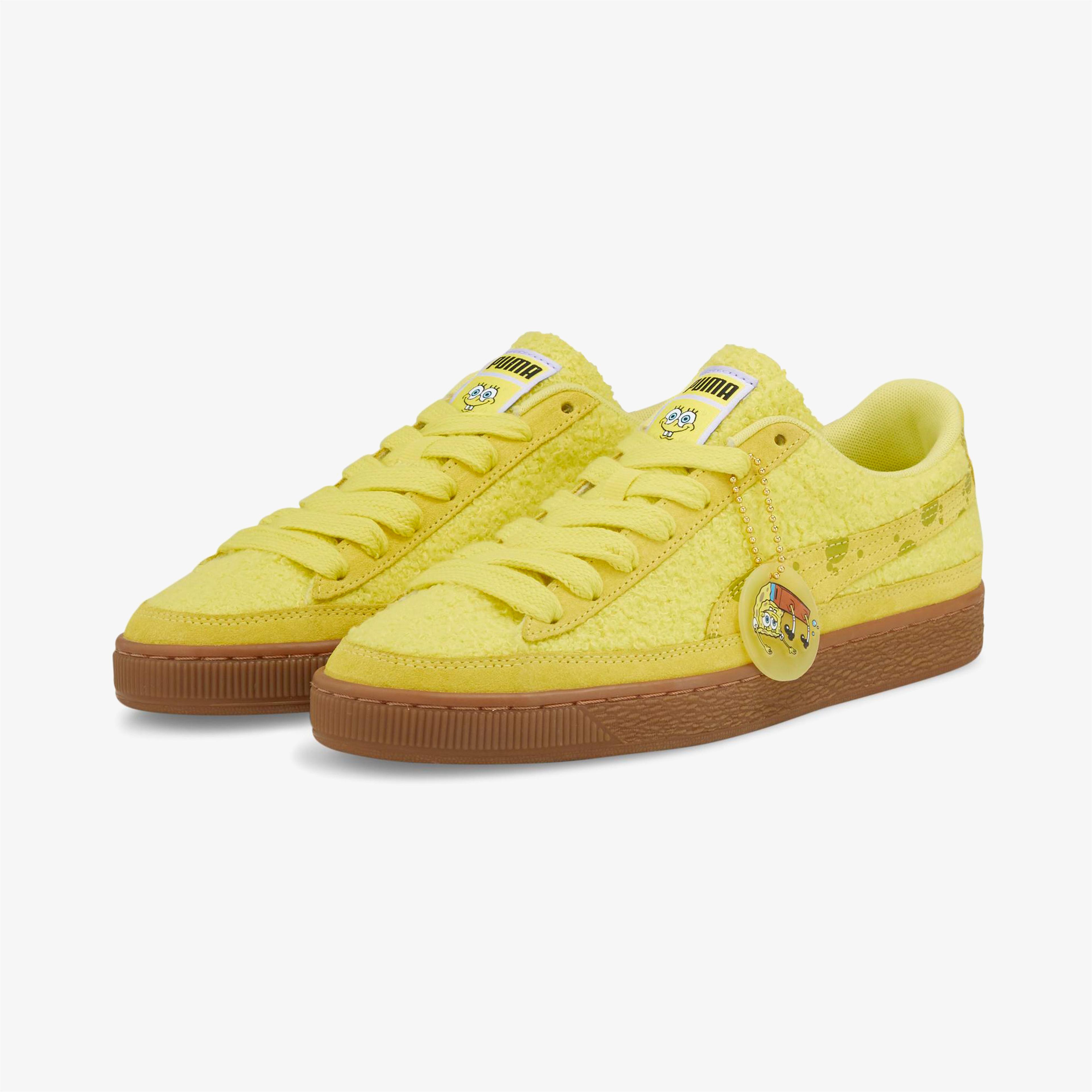 Puma x Spongebob Suede Kadın Sarı Spor Ayakkabı